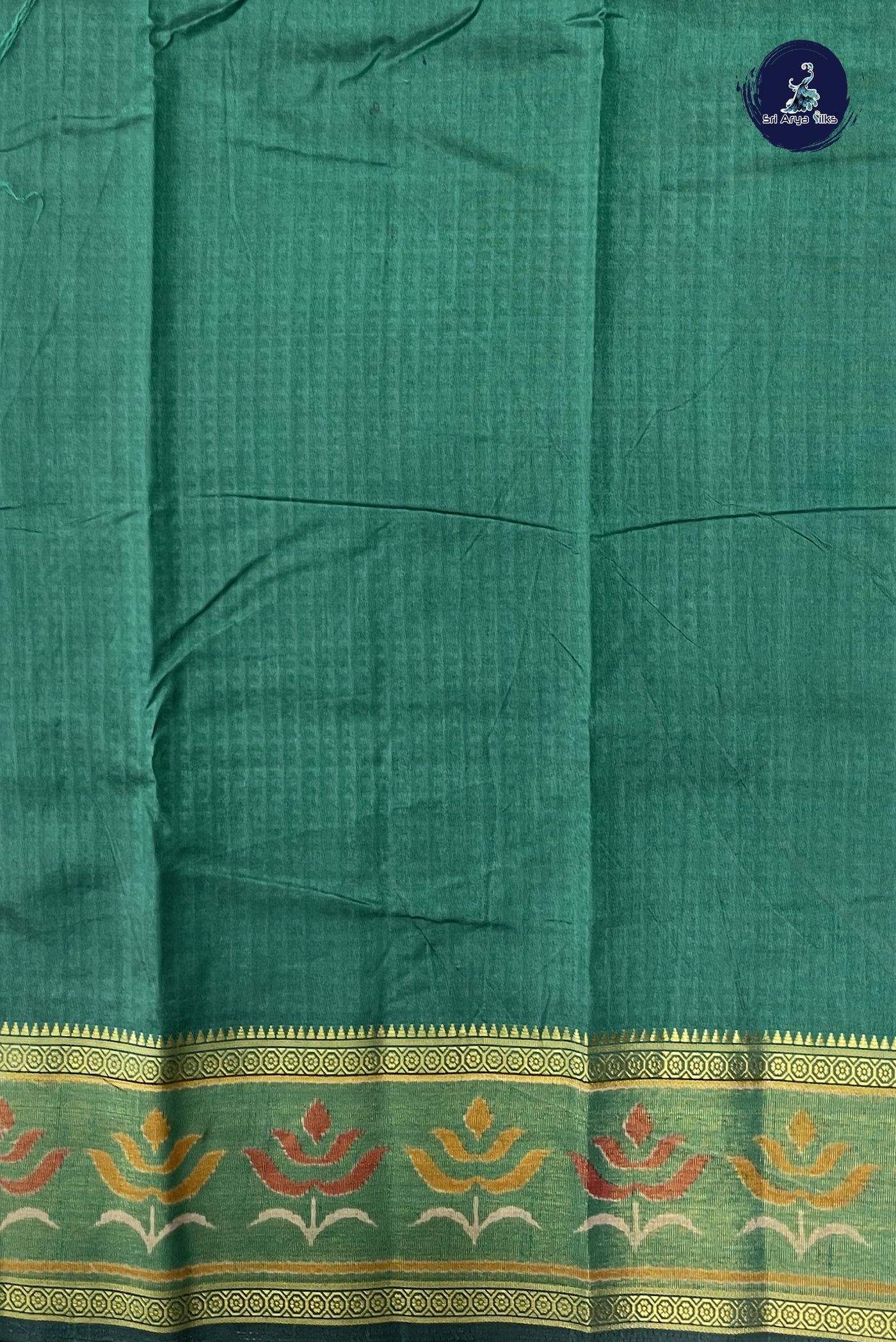 Dual Tone Brown Semi Pattola Saree With Patola Pattern