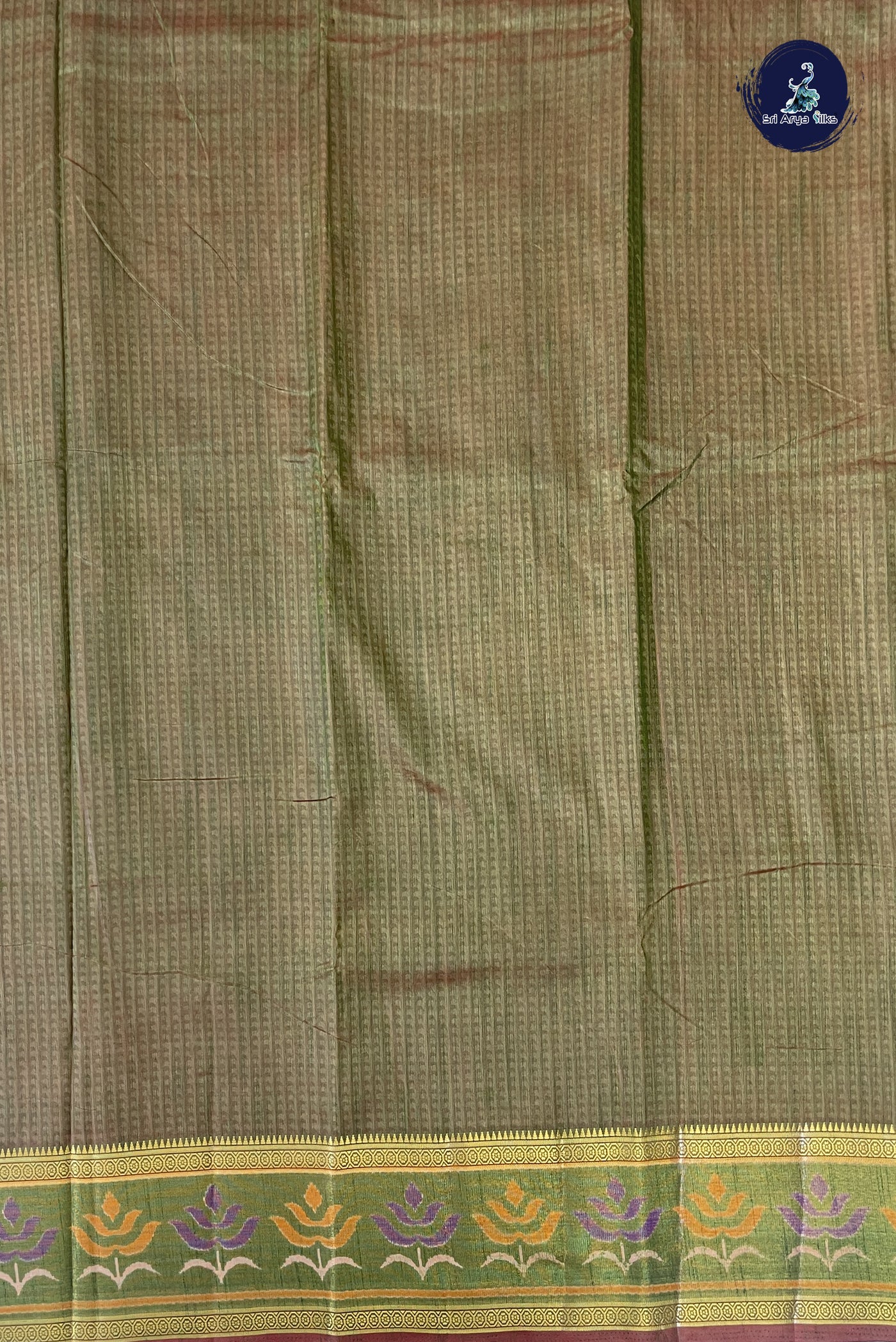 Dual Tone Purple Semi Pattola Saree With Patola Pattern