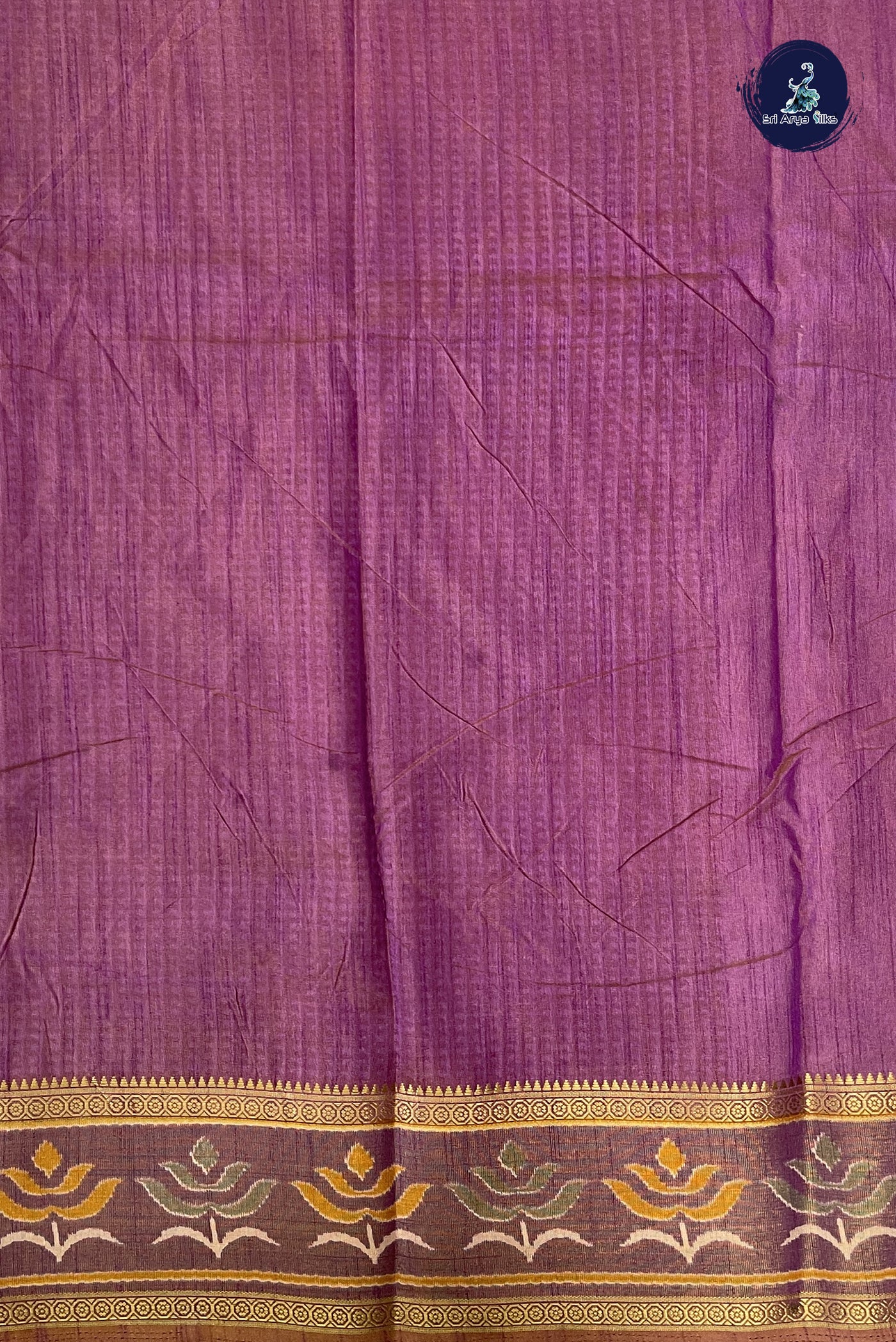 Dual Tone Grey Semi Pattola Saree With Patola Pattern