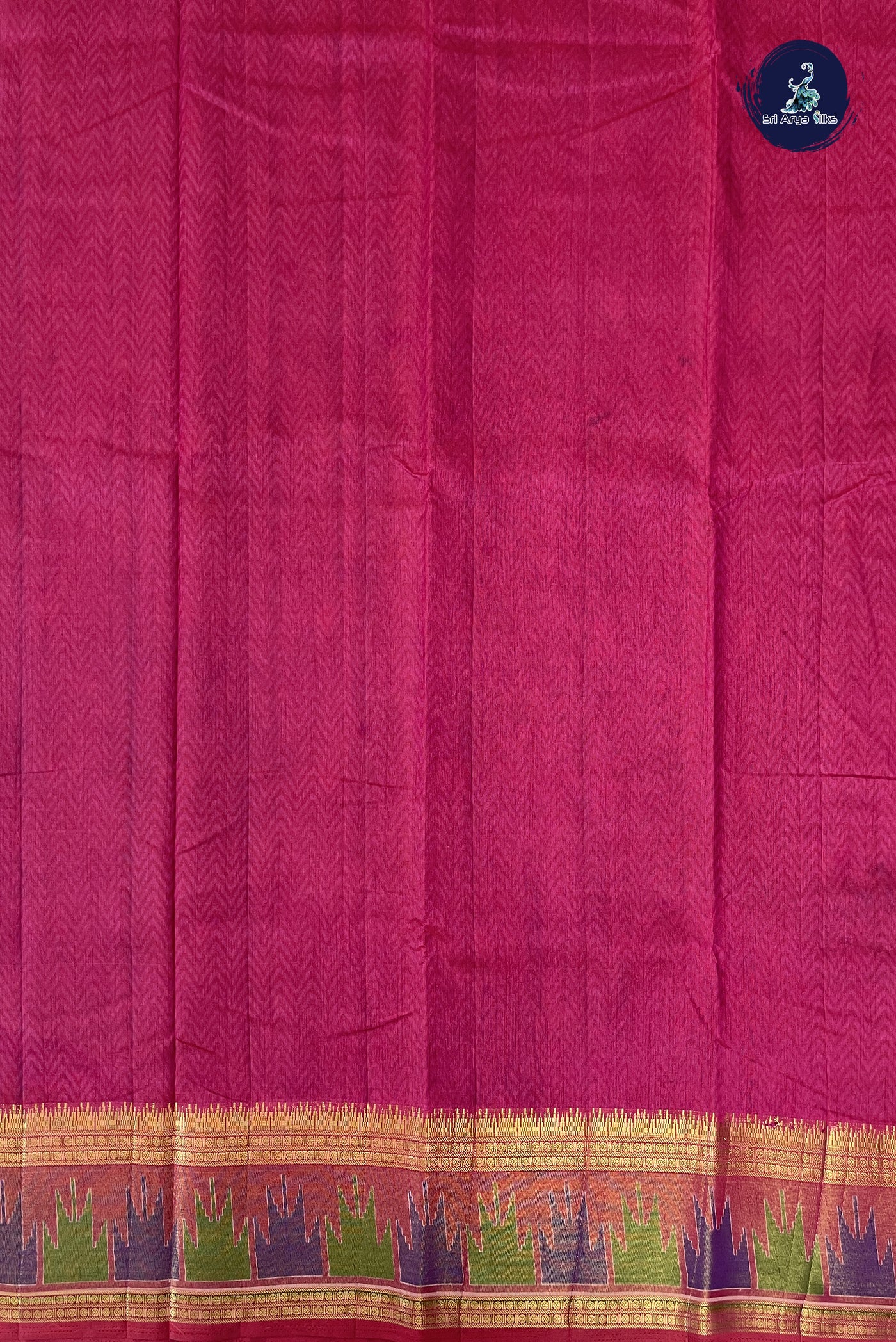 Dual Tone Purple Semi Pattola Saree With Patola Pattern