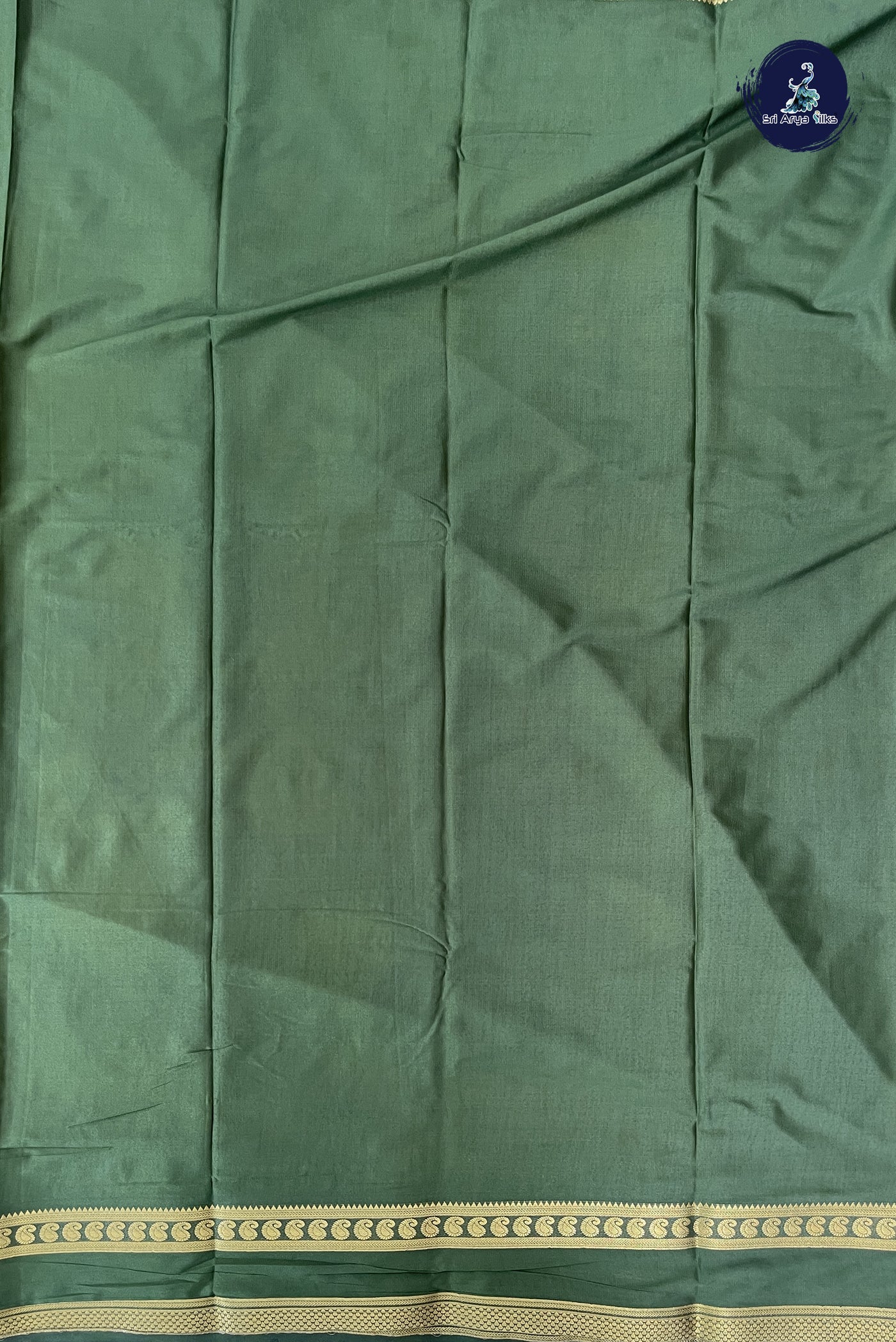 Mustard Semi Mysore Silk With Plain Pattern