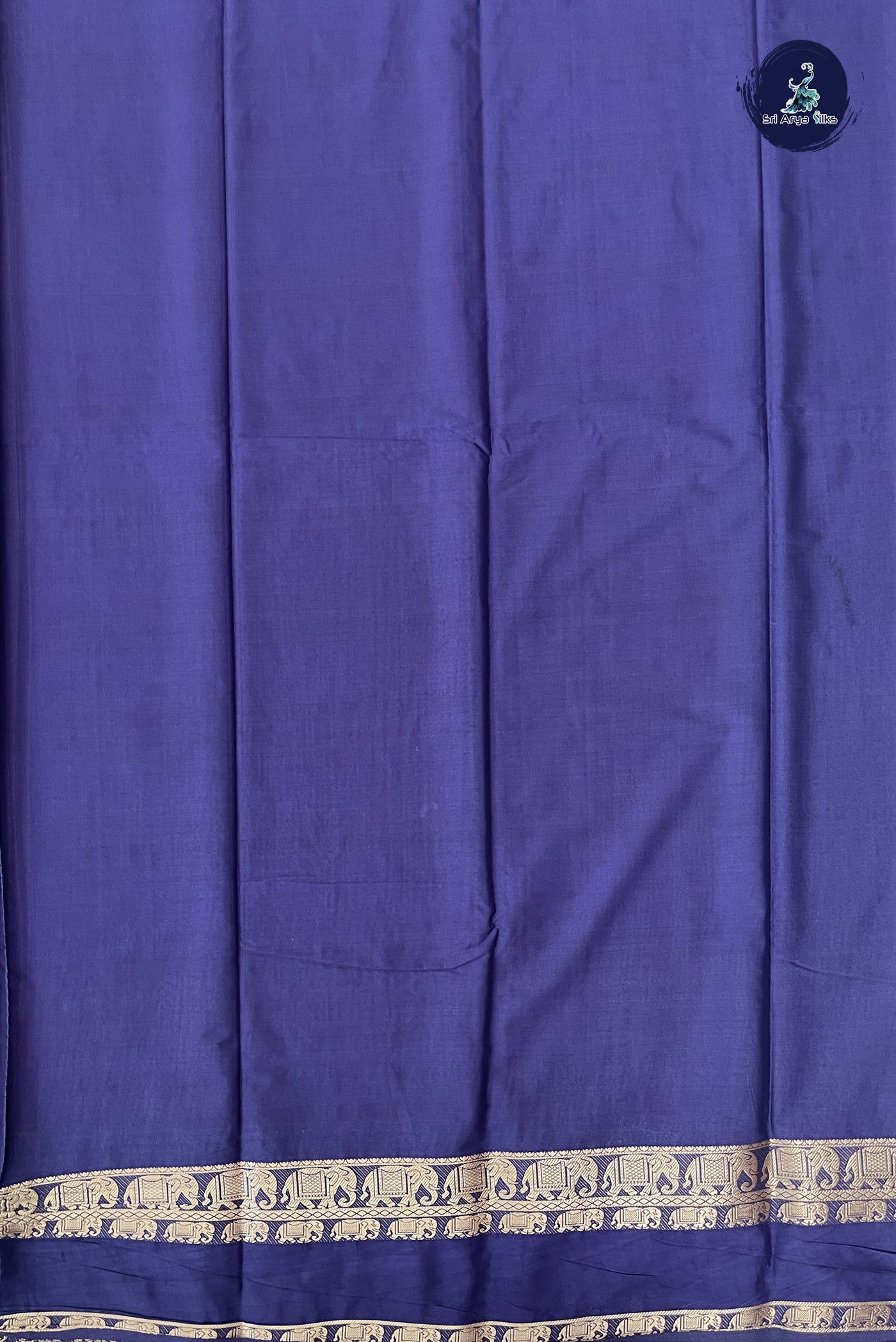 Pink Semi Mysore Silk With Plain Pattern