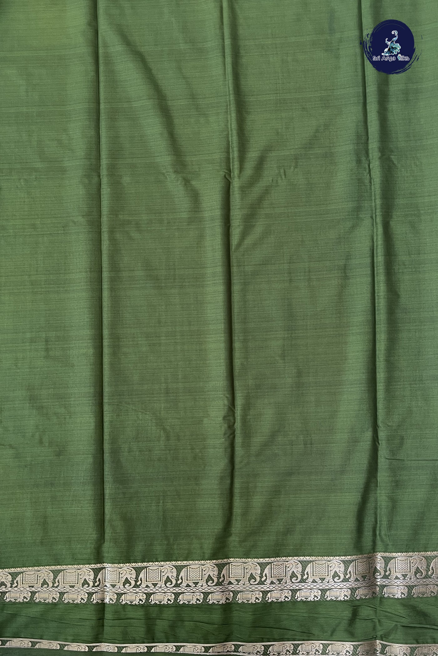 Mustard Yellow Semi Mysore Silk With Plain Pattern