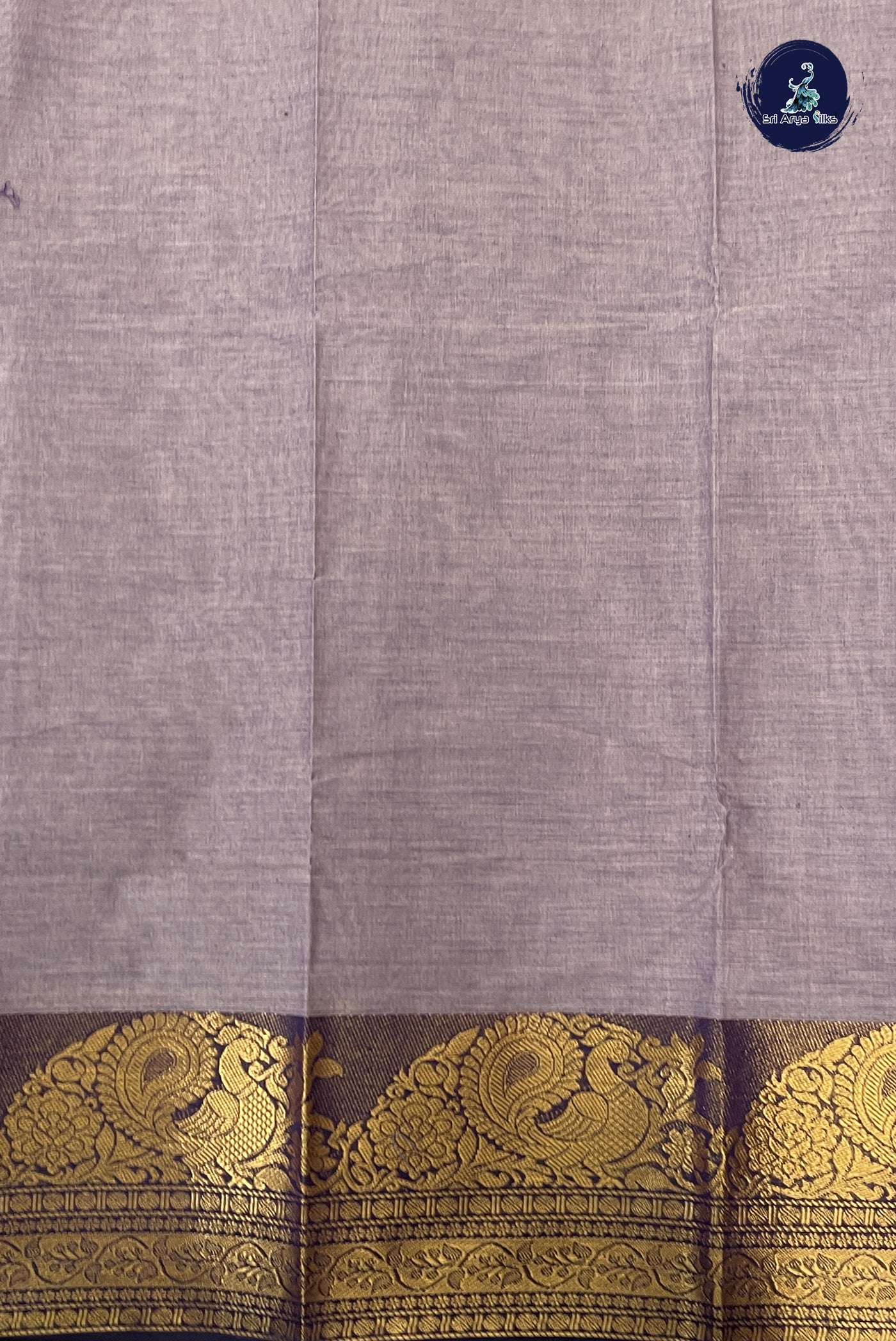 Pastel Shade Chettinad Cotton Saree With Plain Pattern