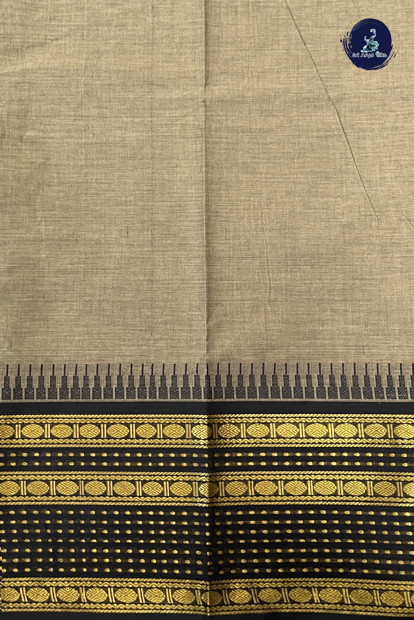 Pastel Shade Chettinad Cotton Saree With Plain Pattern