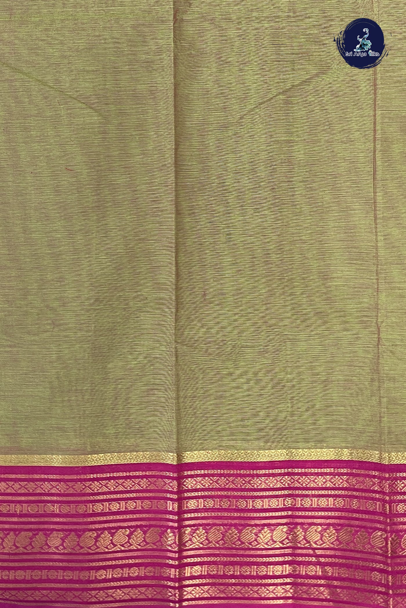 Dual Tone Green Chettinad Cotton Saree With Buttas Pattern