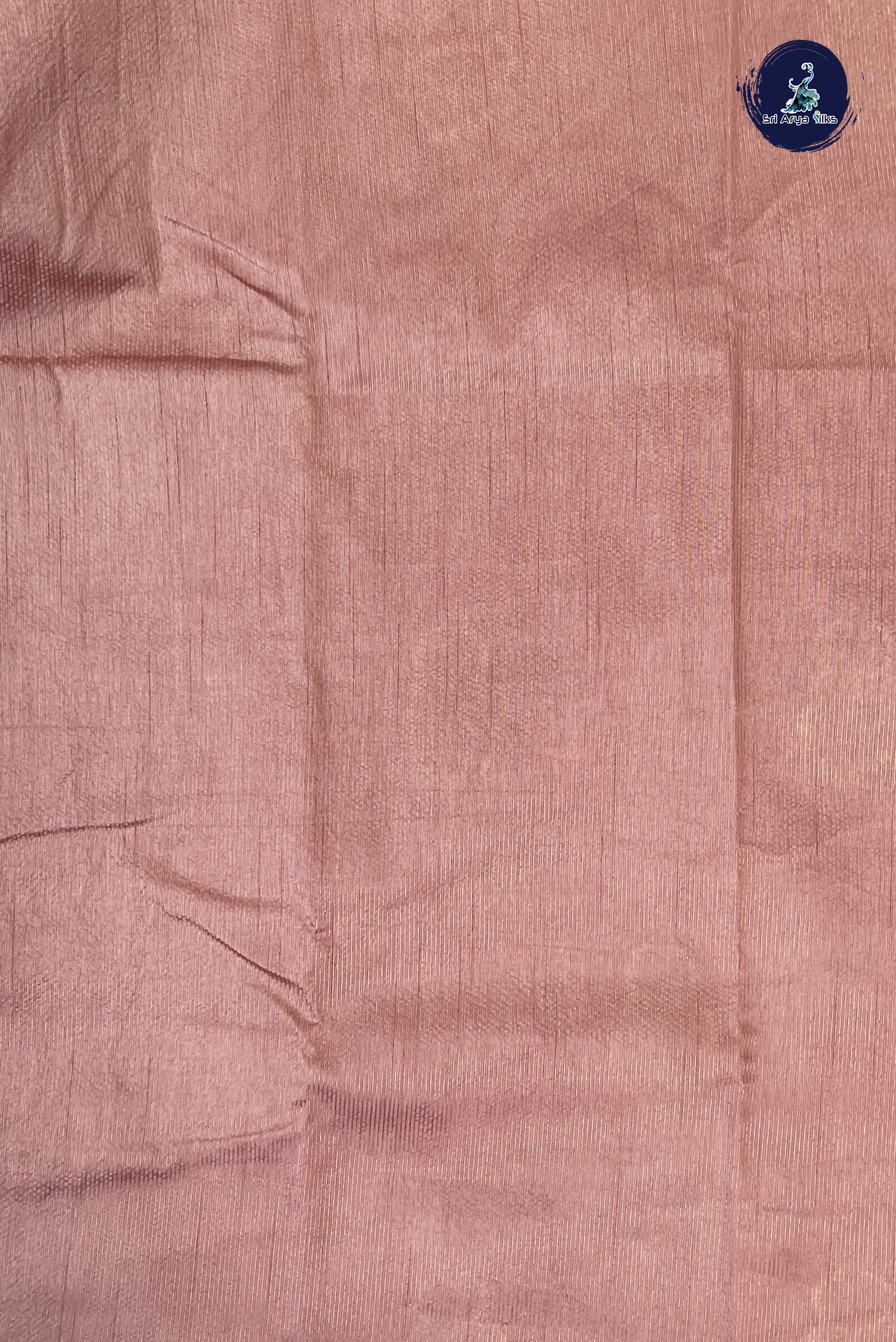 Dusty Pink Semi Tussar Saree With Zari Buttas Pattern