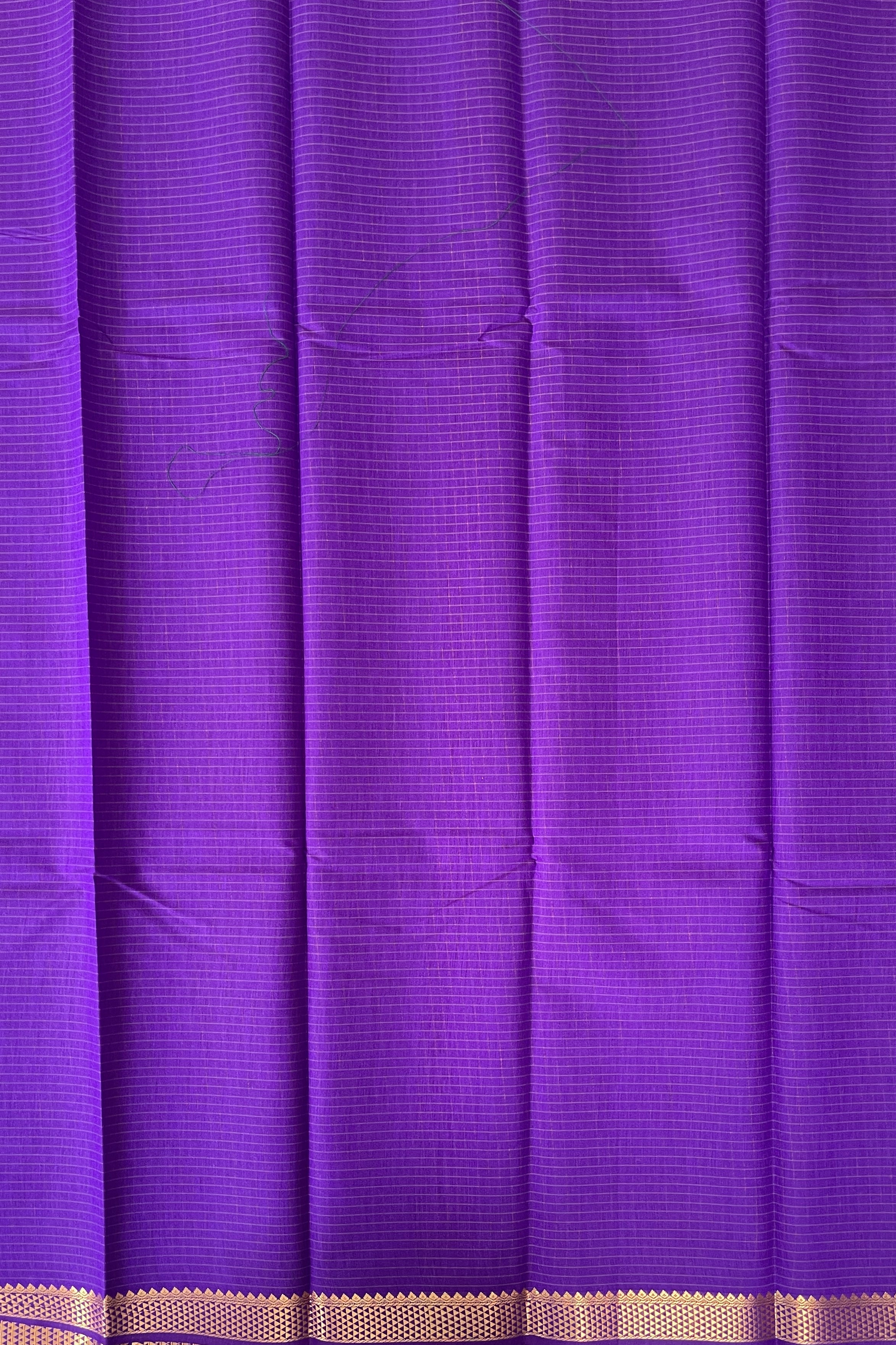 Violet Budget Semi Silk Cotton Saree With Checked Pattern
