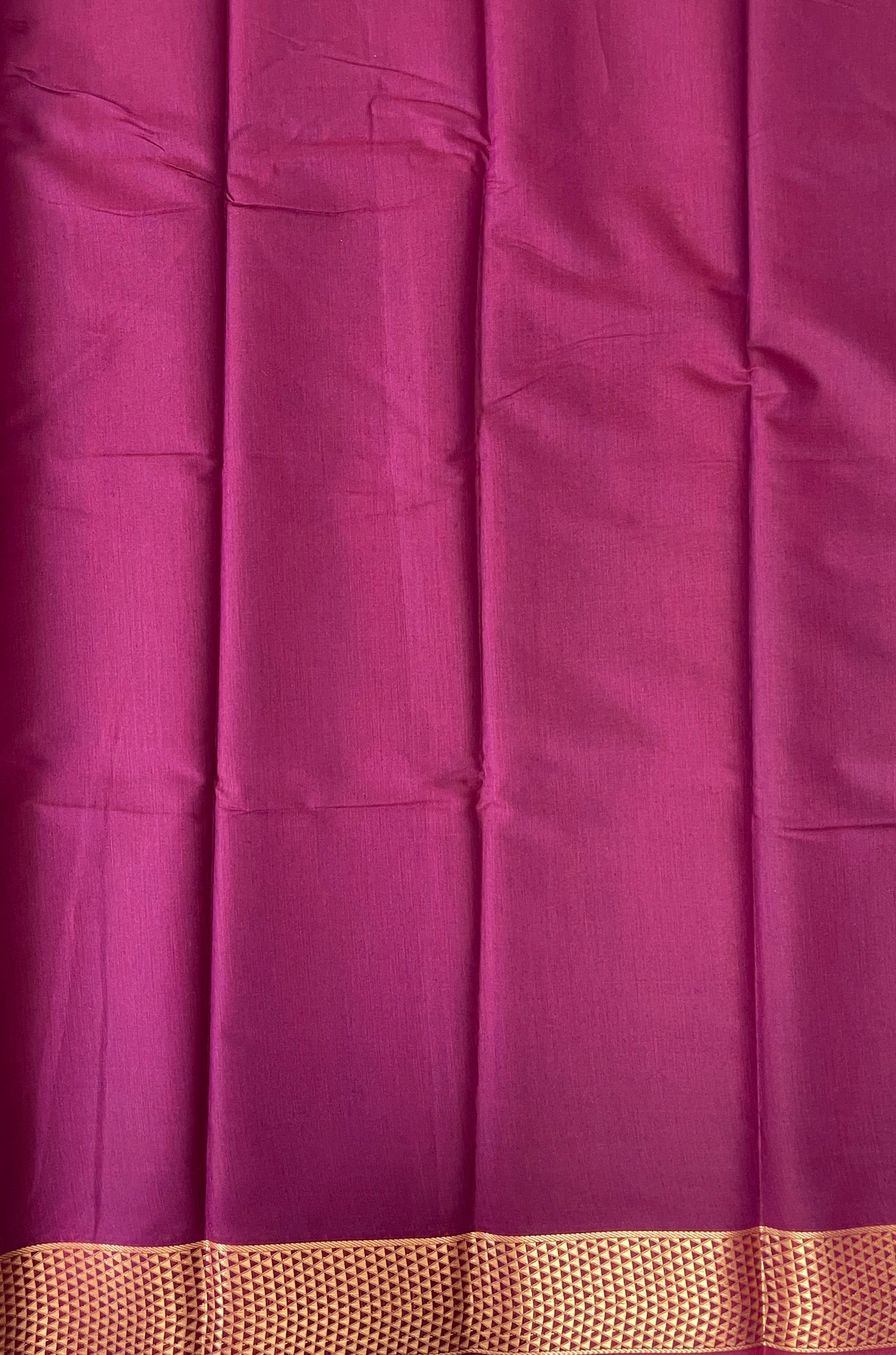 Wine Budget Semi Silk Cotton Saree With Zari Buttas Pattern