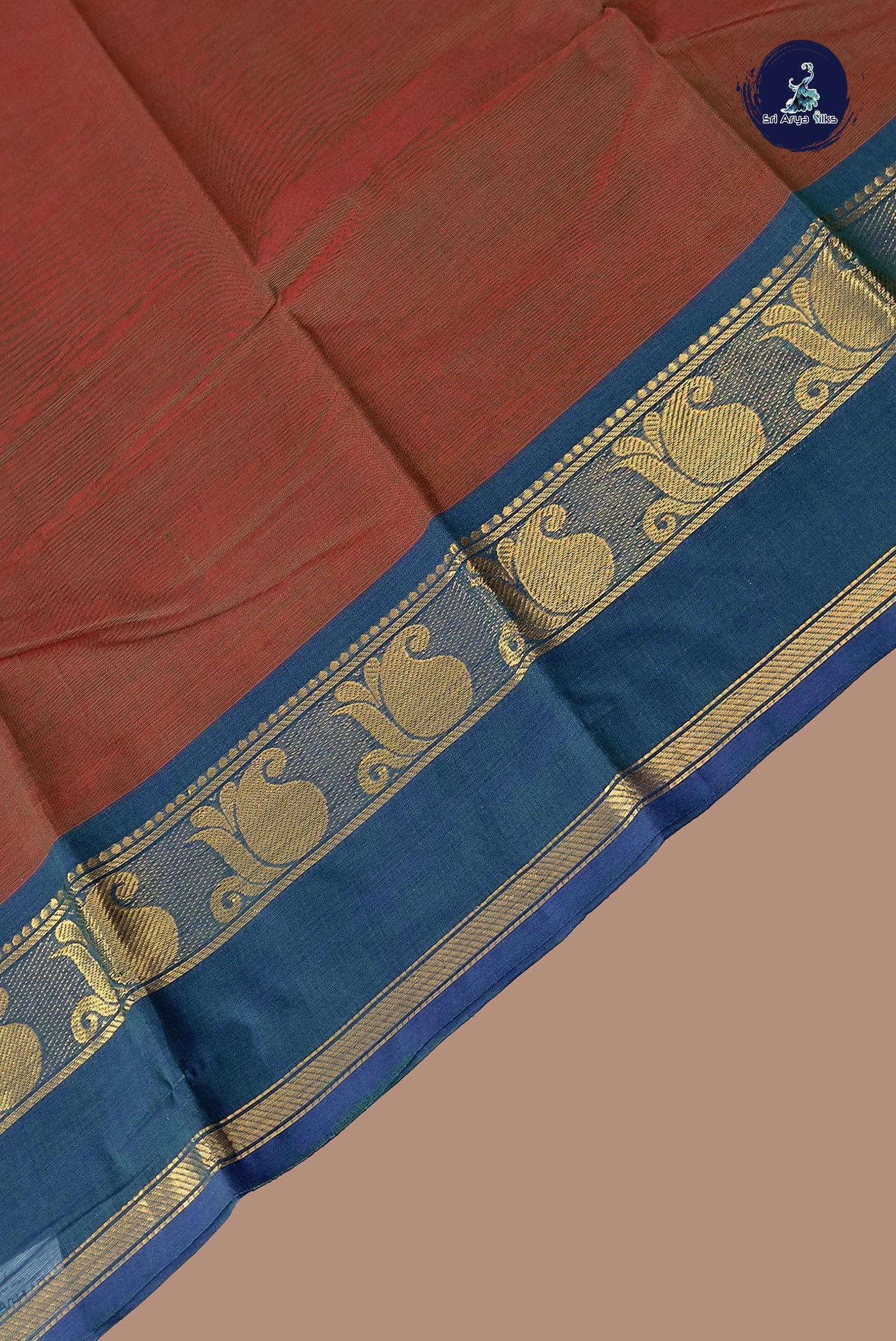 Manthulir Kanchi Cotton Saree With Plain Pattern