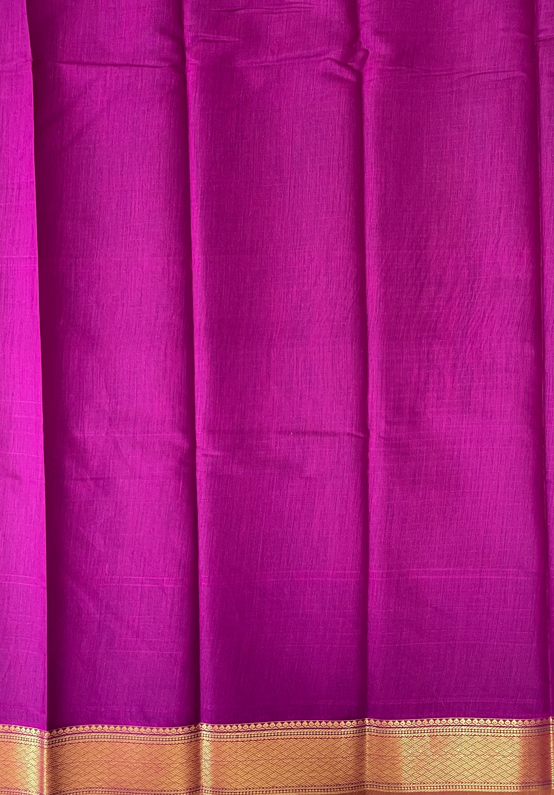 MS Blue Budget Semi Silk Cotton Saree With Vaira Oosi Pattern