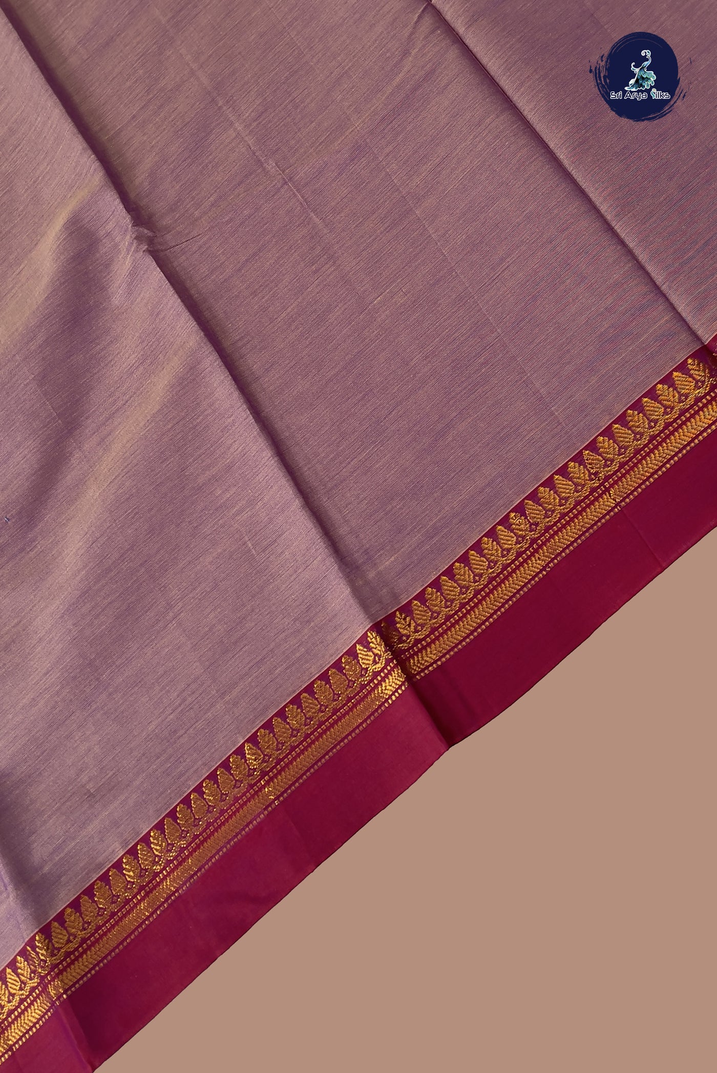 Pastel Shade Budget Semi Silk Cotton Saree With Plain Pattern
