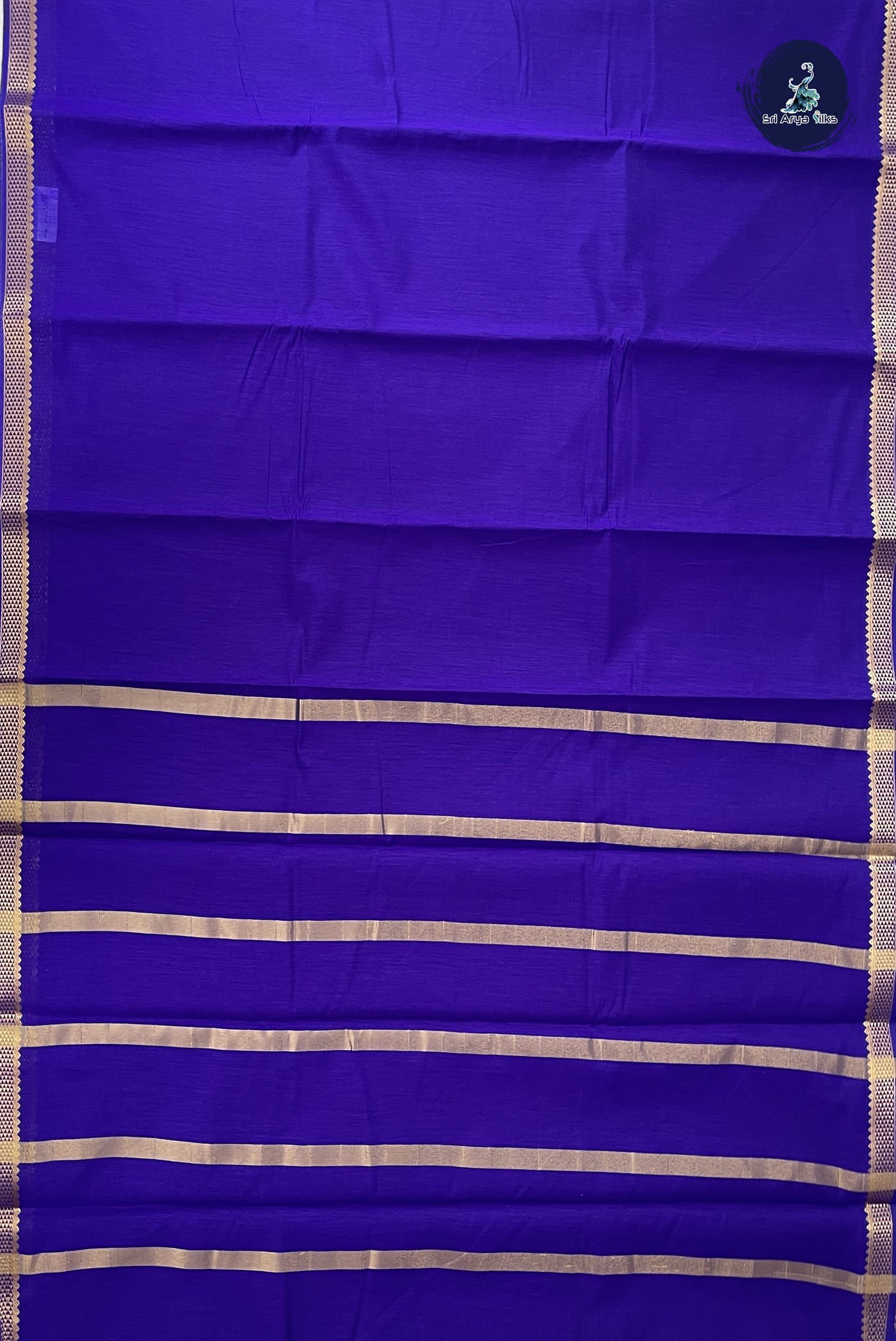 Violet Budget Semi Silk Cotton Saree With Plain Pattern