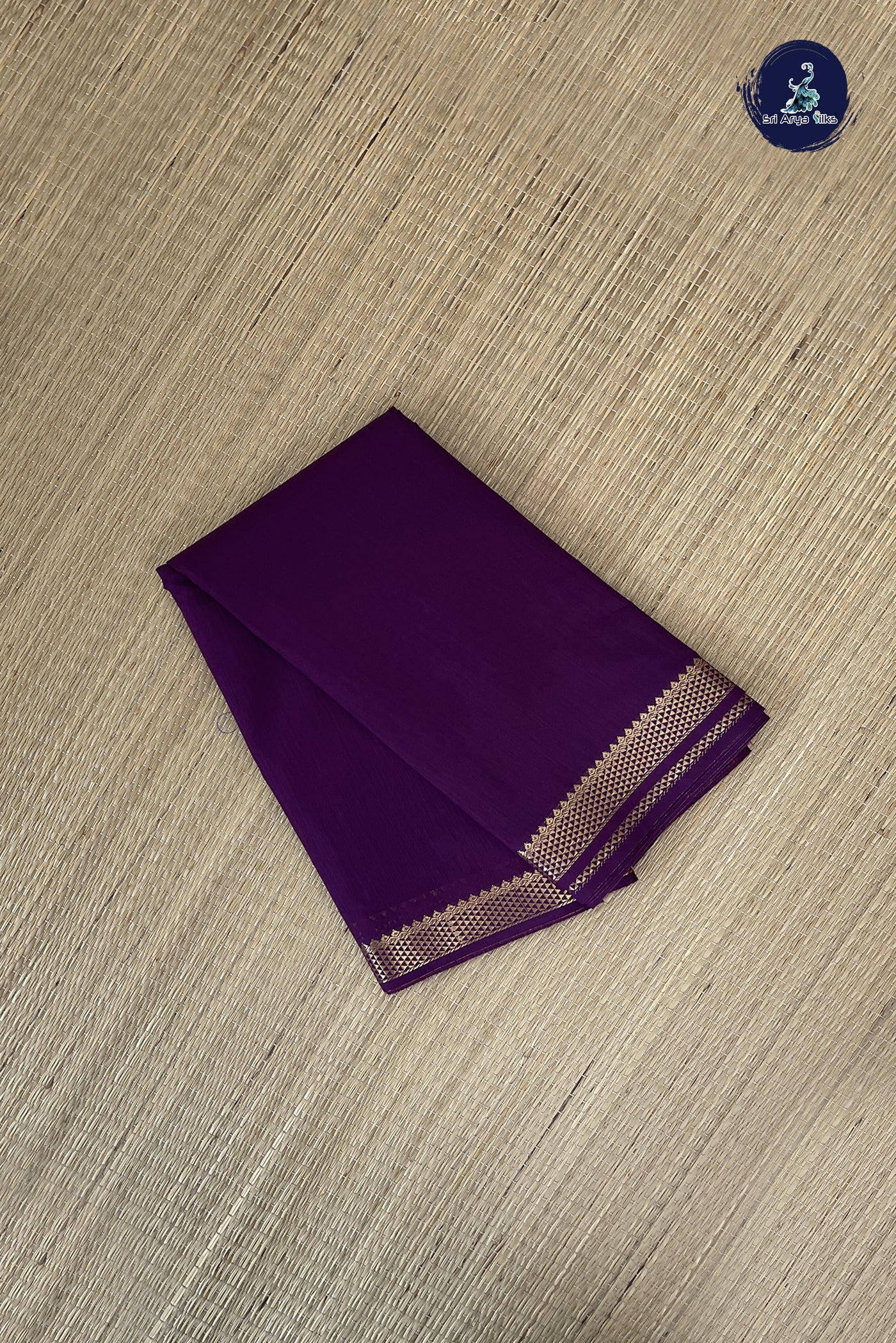 Burgundy Budget Semi Silk Cotton Saree With Plain Pattern