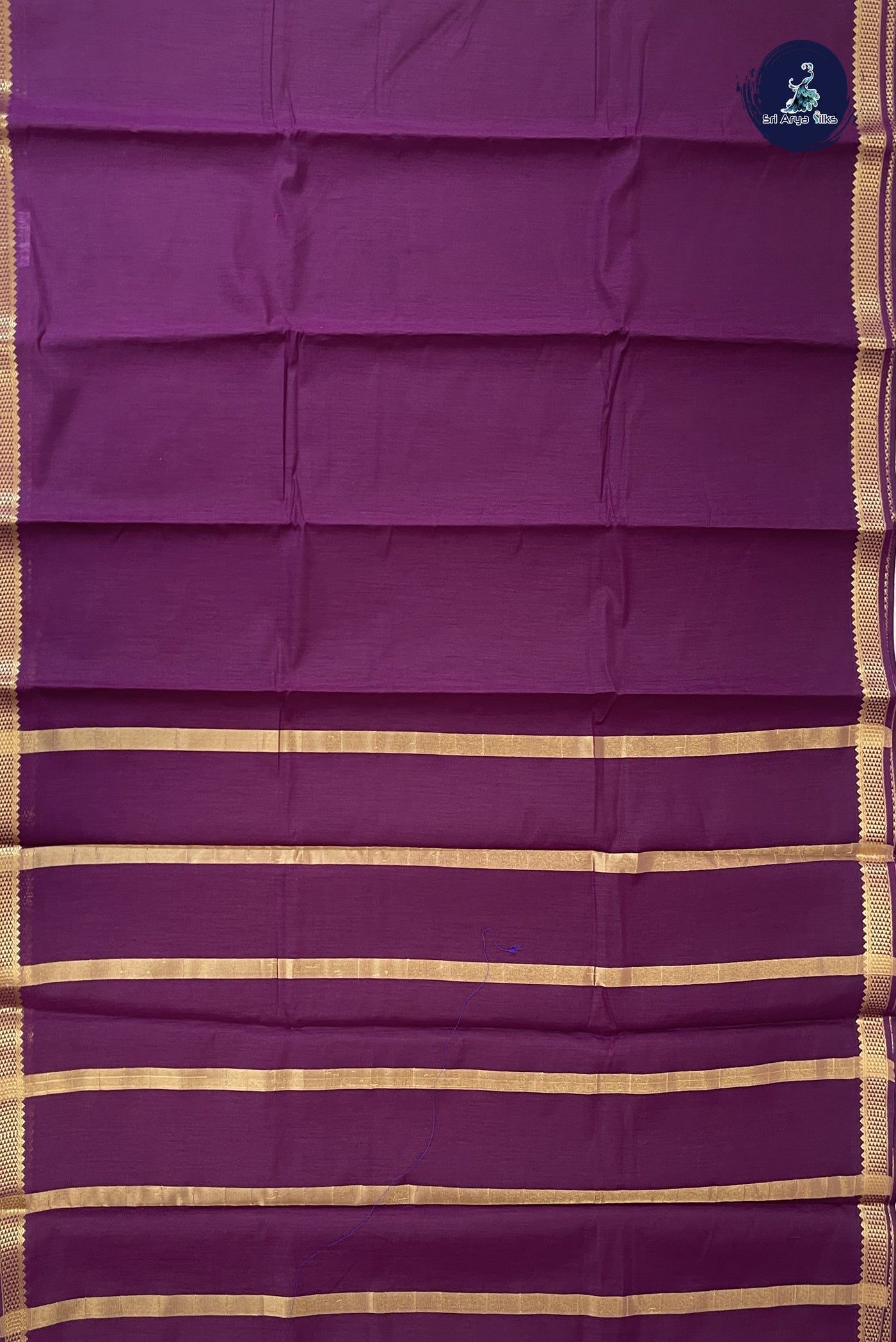 Burgundy Budget Semi Silk Cotton Saree With Plain Pattern