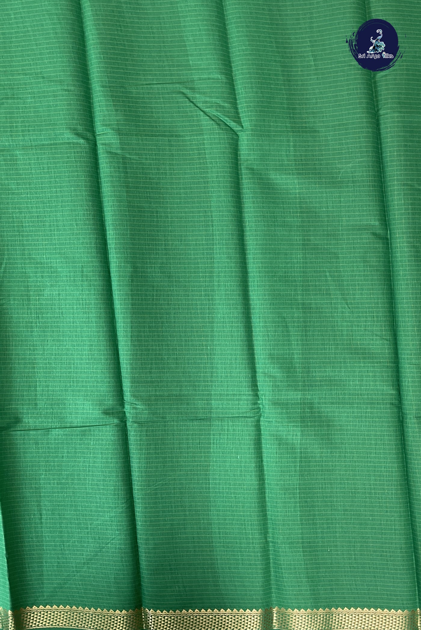 Green Budget Semi Silk Cotton Saree With Checked Pattern