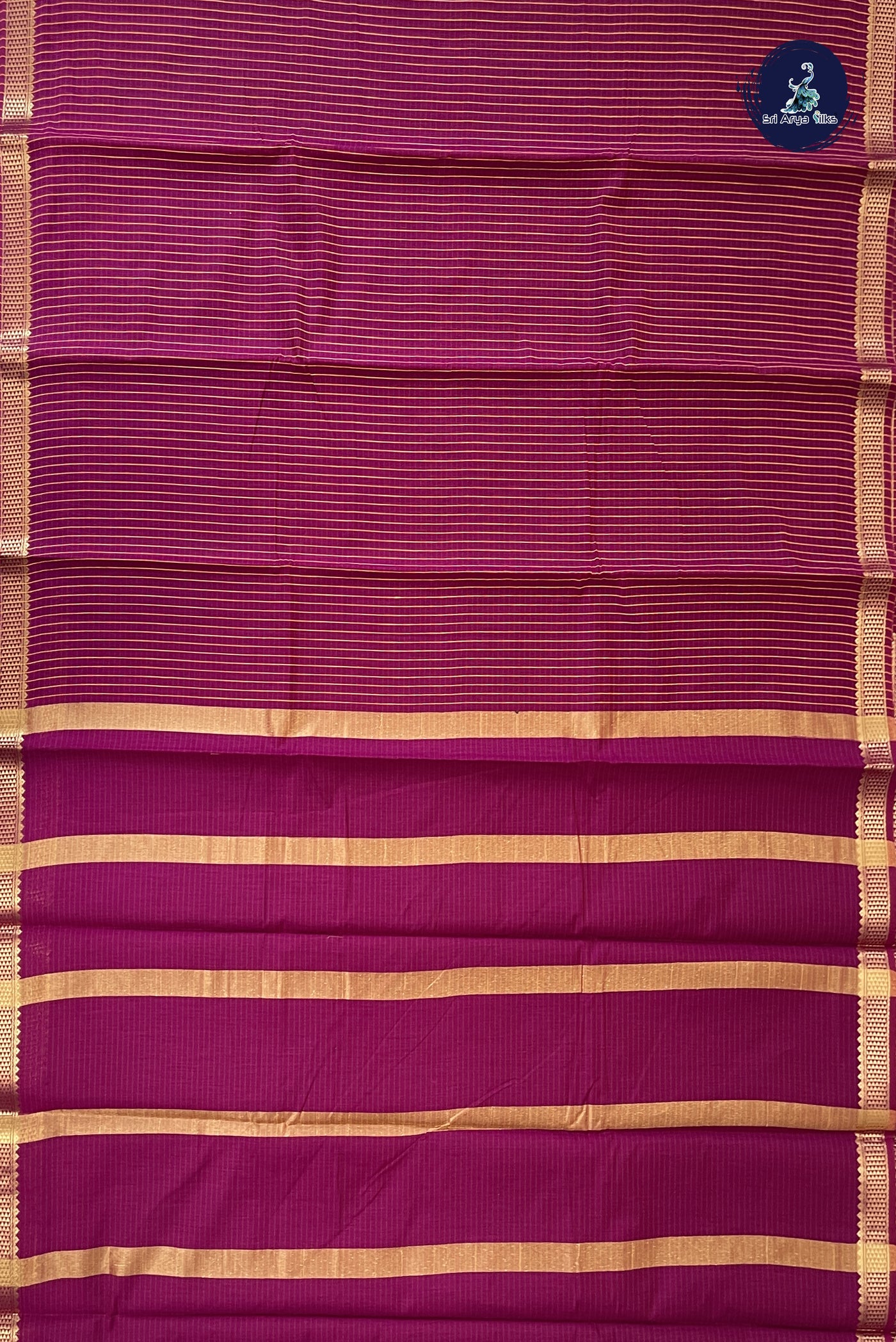 Magenta Budget Semi Silk Cotton Saree With Checked Pattern