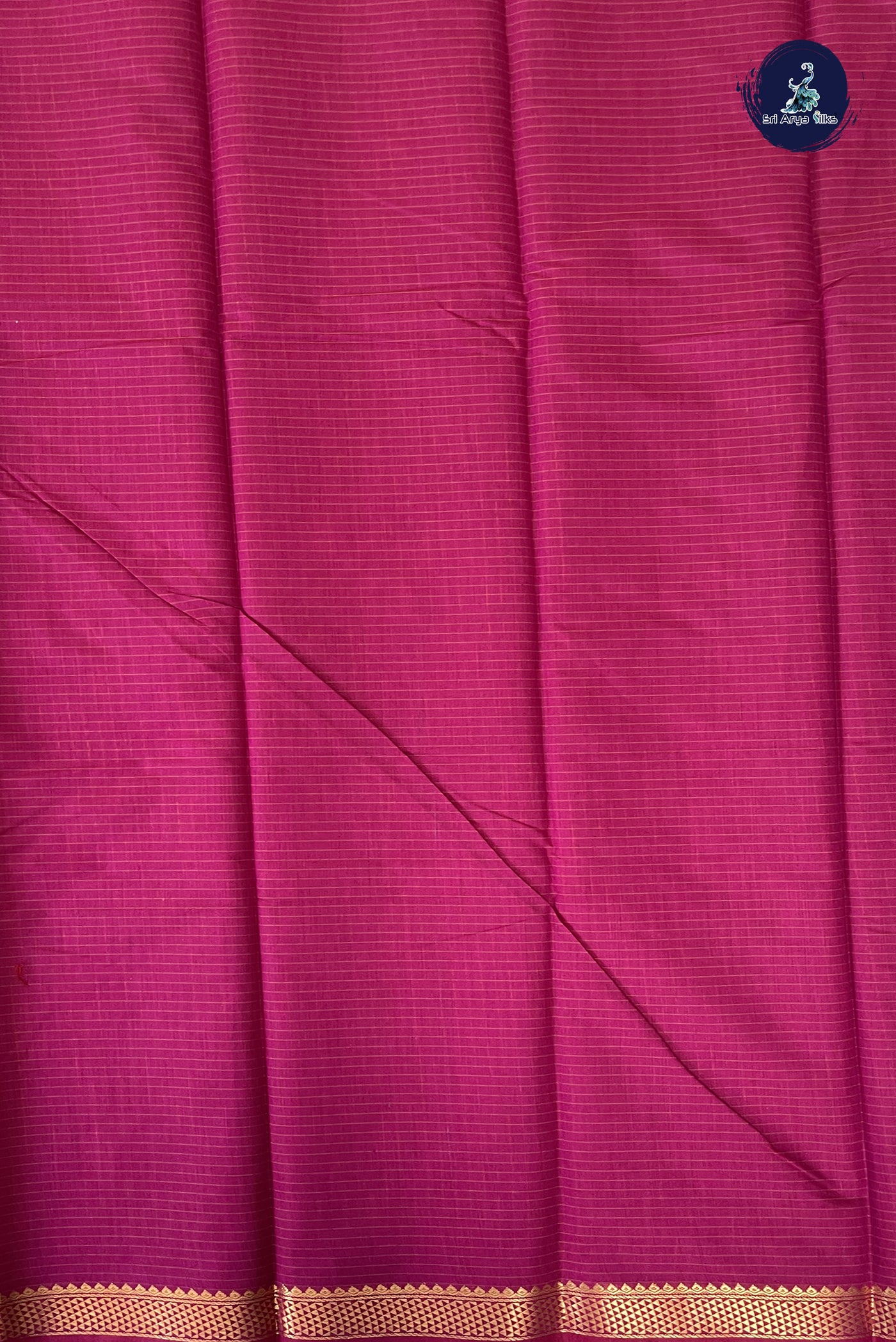 Magenta Budget Semi Silk Cotton Saree With Checked Pattern
