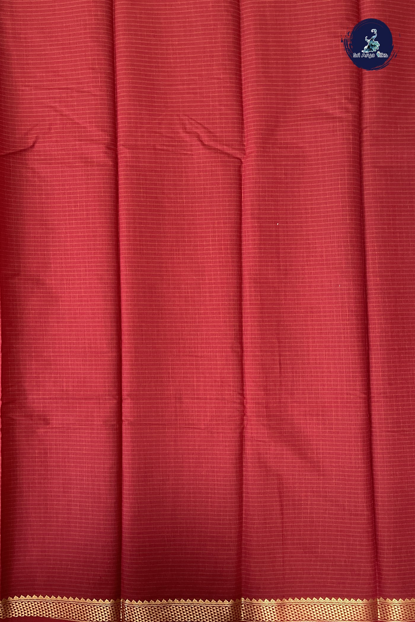 Maroon Budget Semi Silk Cotton Saree With Checked Pattern