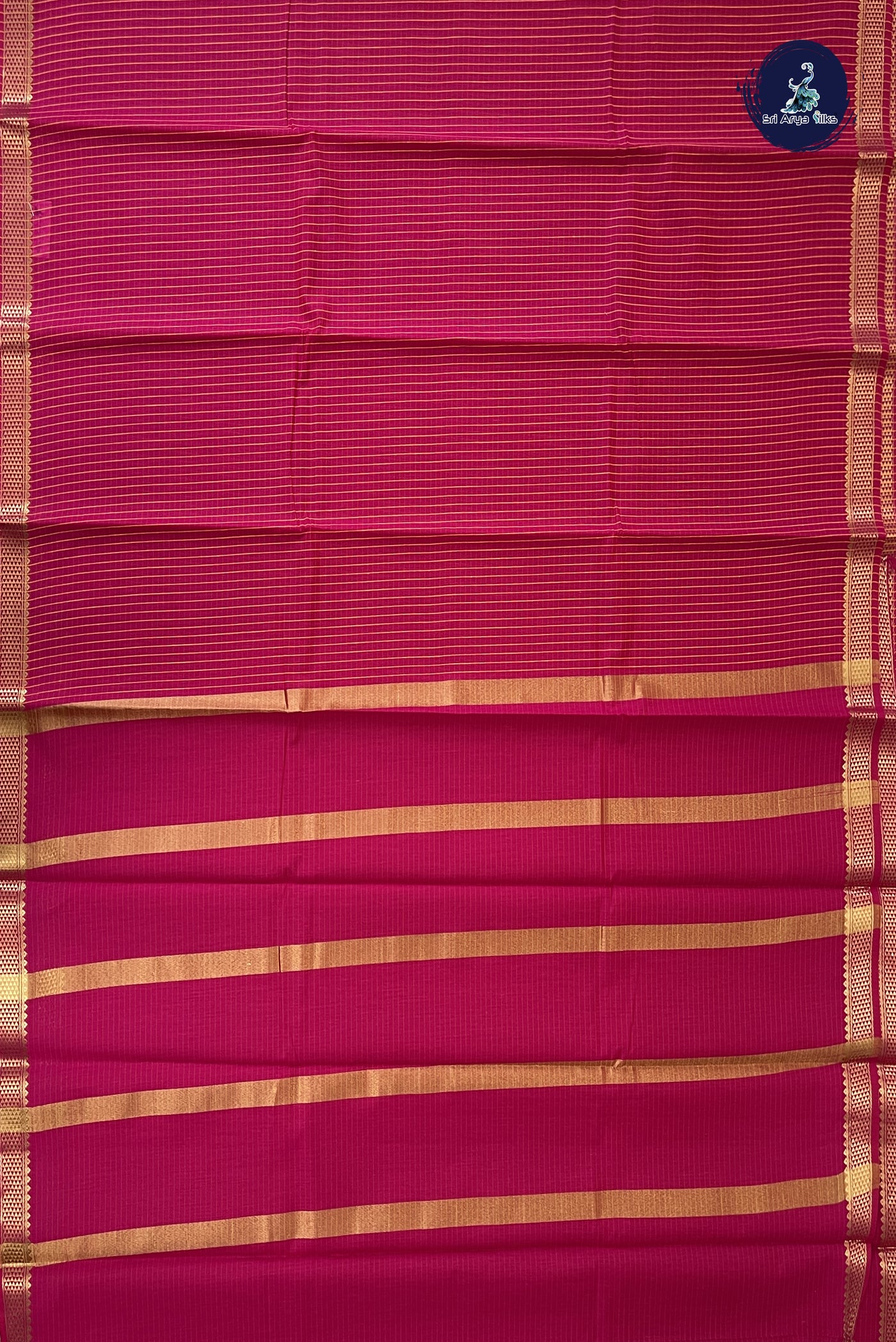 Pink Budget Semi Silk Cotton Saree With Checked Pattern