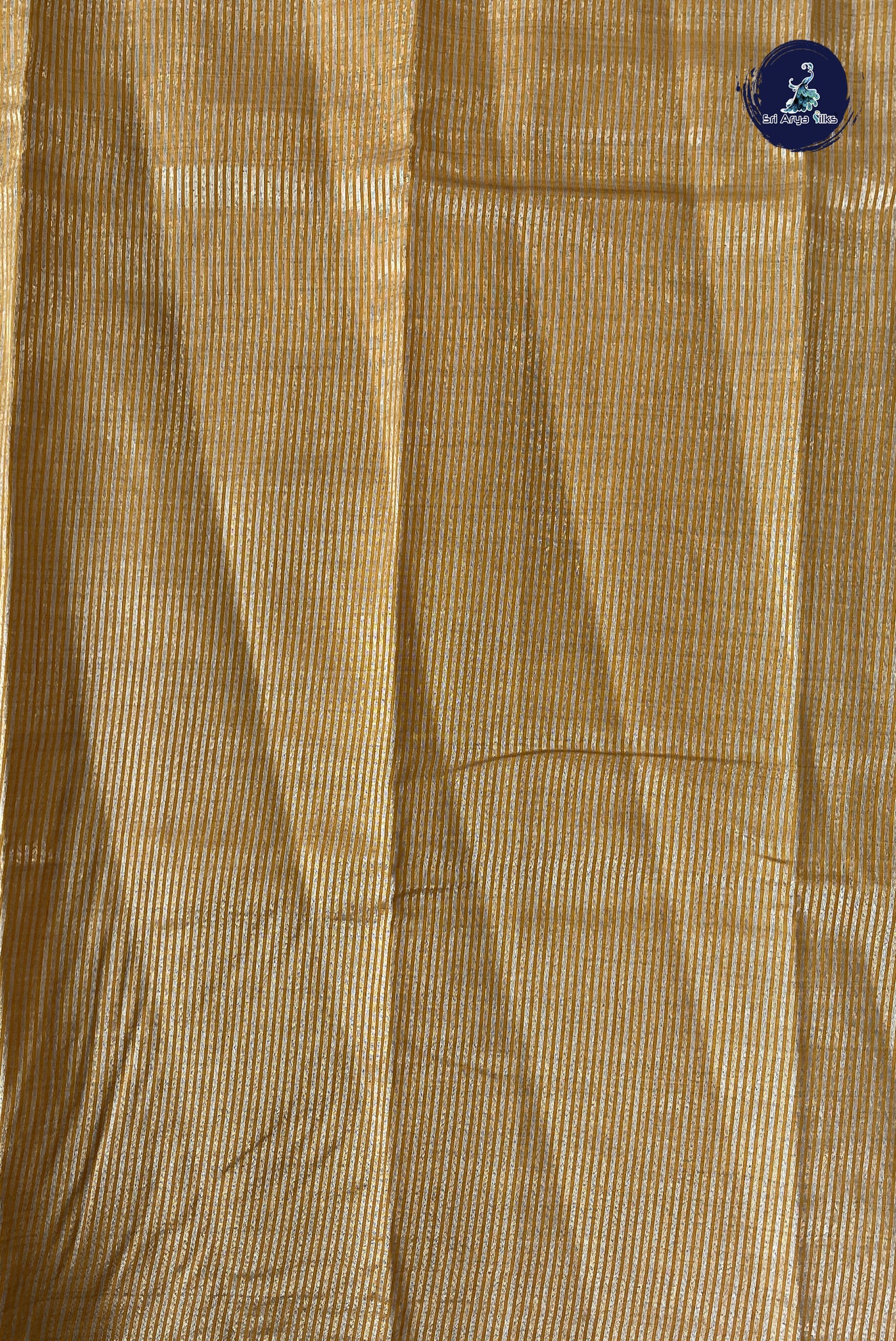 Mustard Yellow Semi Tussar Saree With Zari Buttas Pattern