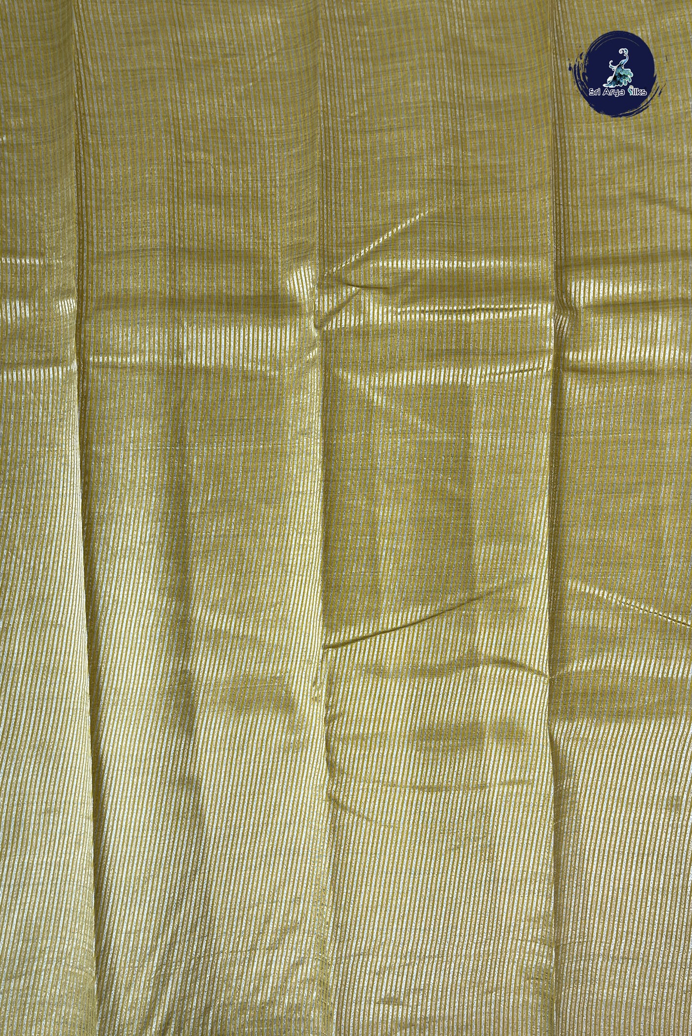 Yellow Semi Tussar Saree With Zari Buttas Pattern