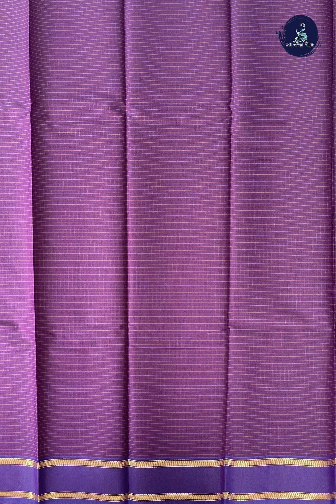 Dark Brinjal Budget Semi Silk Cotton Saree With Checked Pattern
