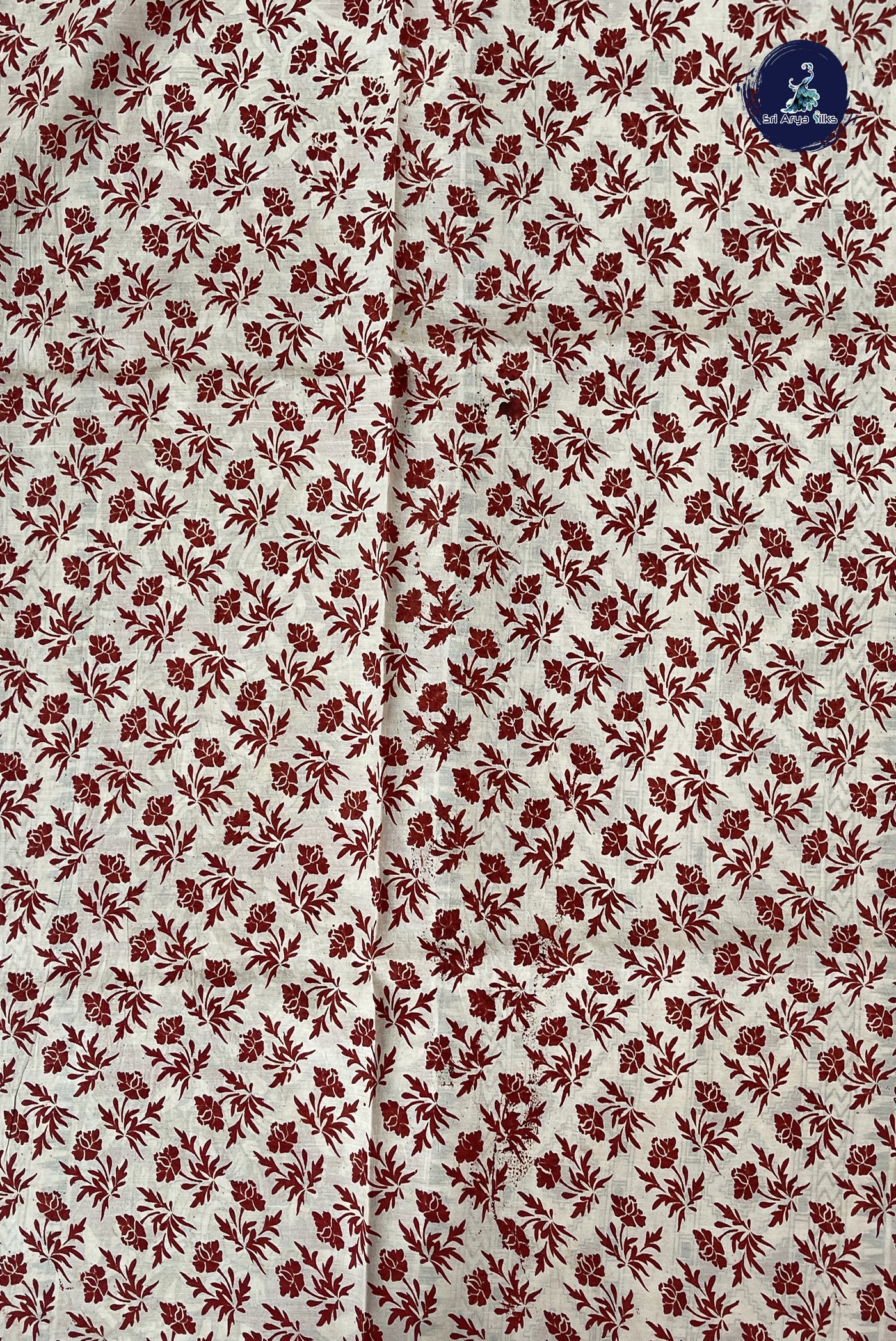 Maroon Semi Silk Saree With Kalamkari Pattern