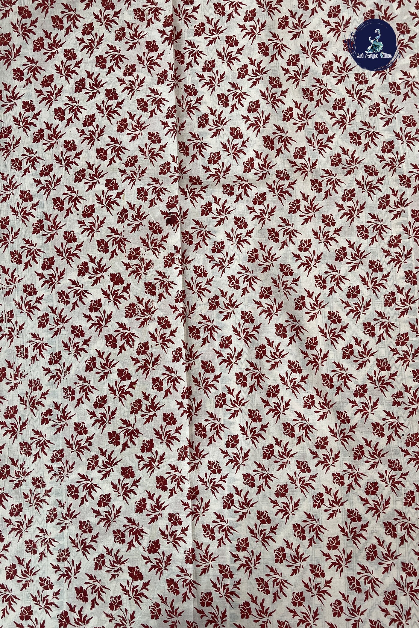 Maroon Semi Silk Saree With Kalamkari Pattern