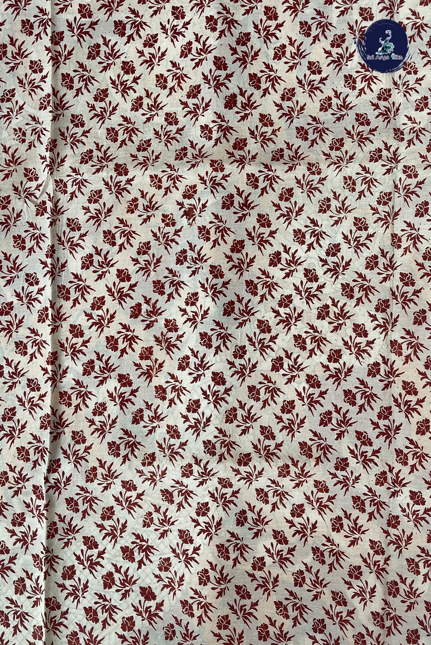 Off White Semi Silk Saree With Pichwai Print Pattern