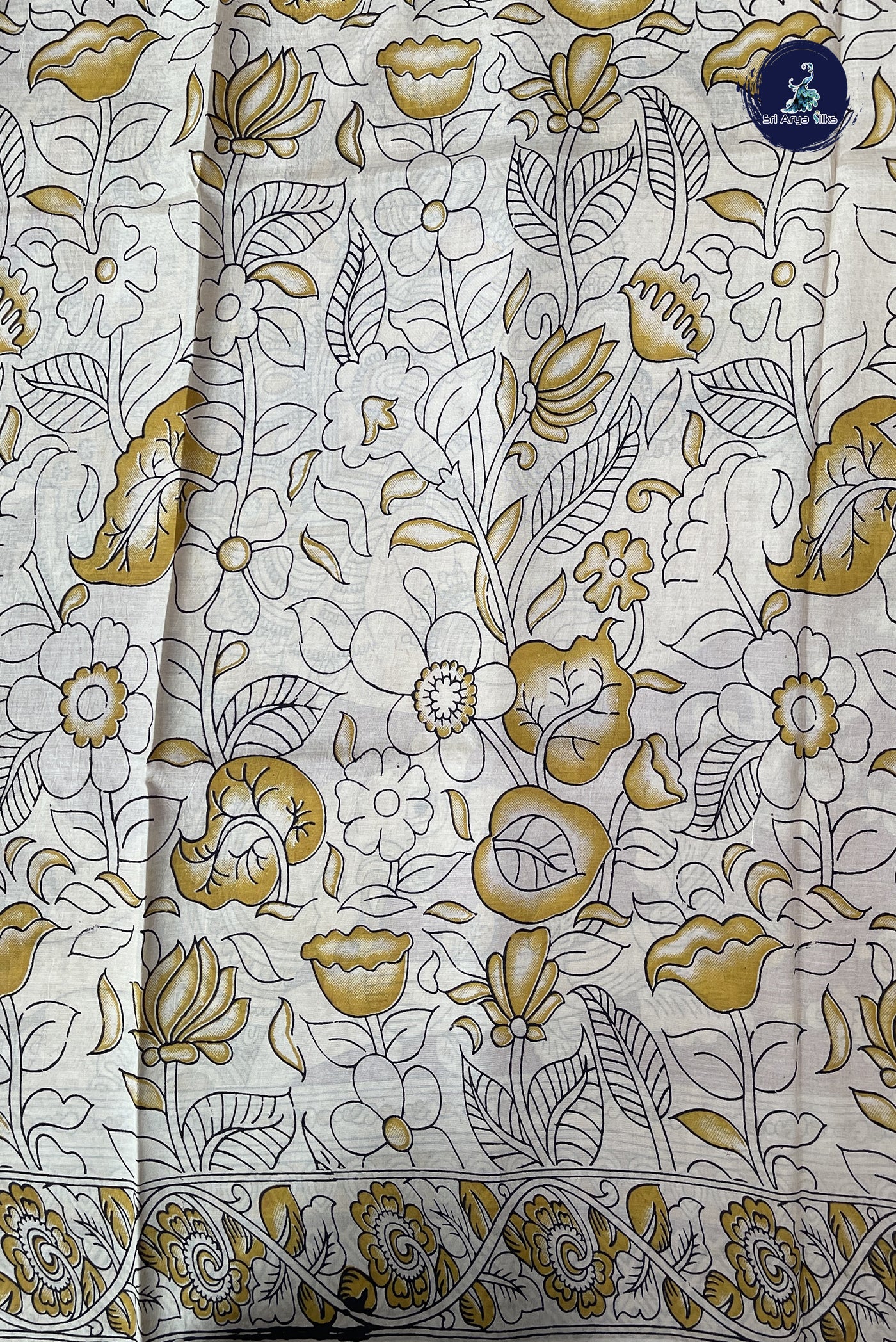 Maroon Semi Silk Saree With Pichwai Print Pattern