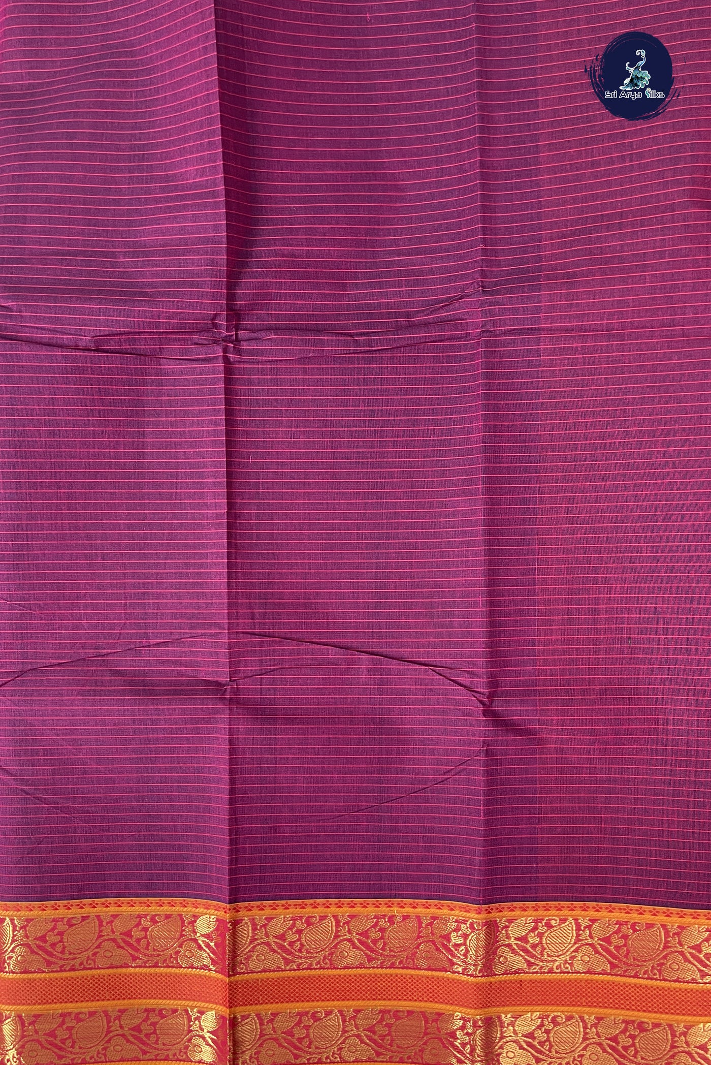BeetRoot Shade Kanchi Cotton Saree With Checked Pattern