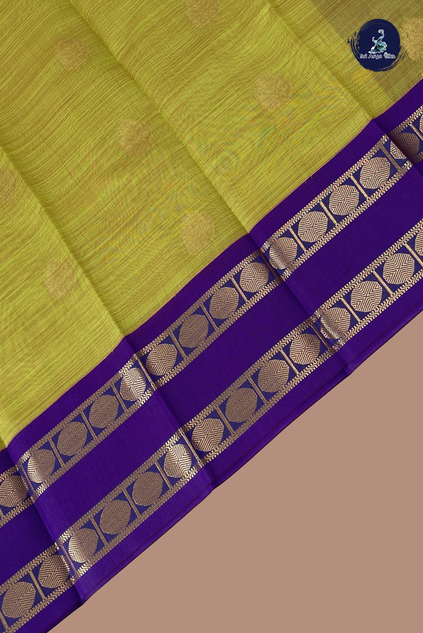 Light Green Budget Semi Silk Cotton Saree With Zari Buttas Pattern