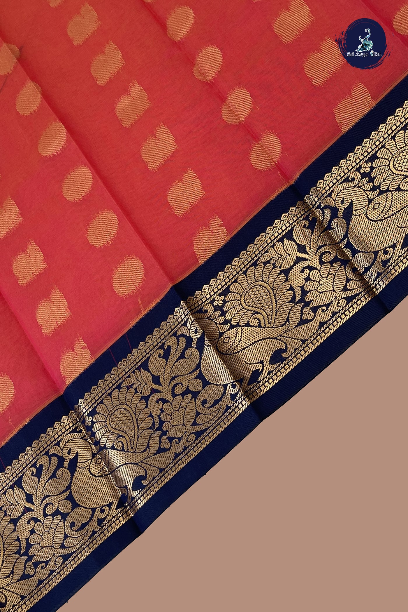 Dual Tone Pink Budget Semi Silk Cotton Saree With Zari Buttas Pattern