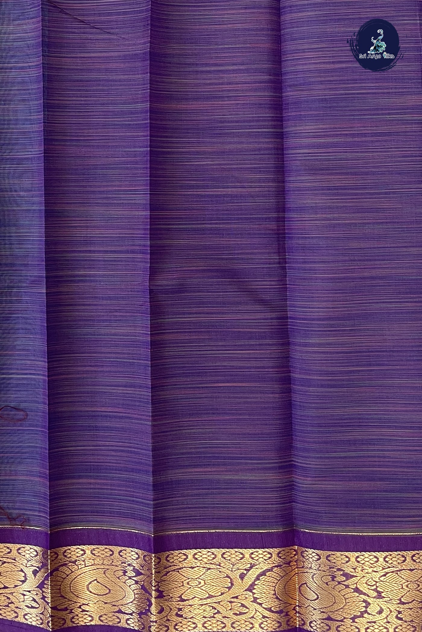 Copper Sulphate Blue Budget Semi Silk Cotton Saree With Zari Buttas Pattern