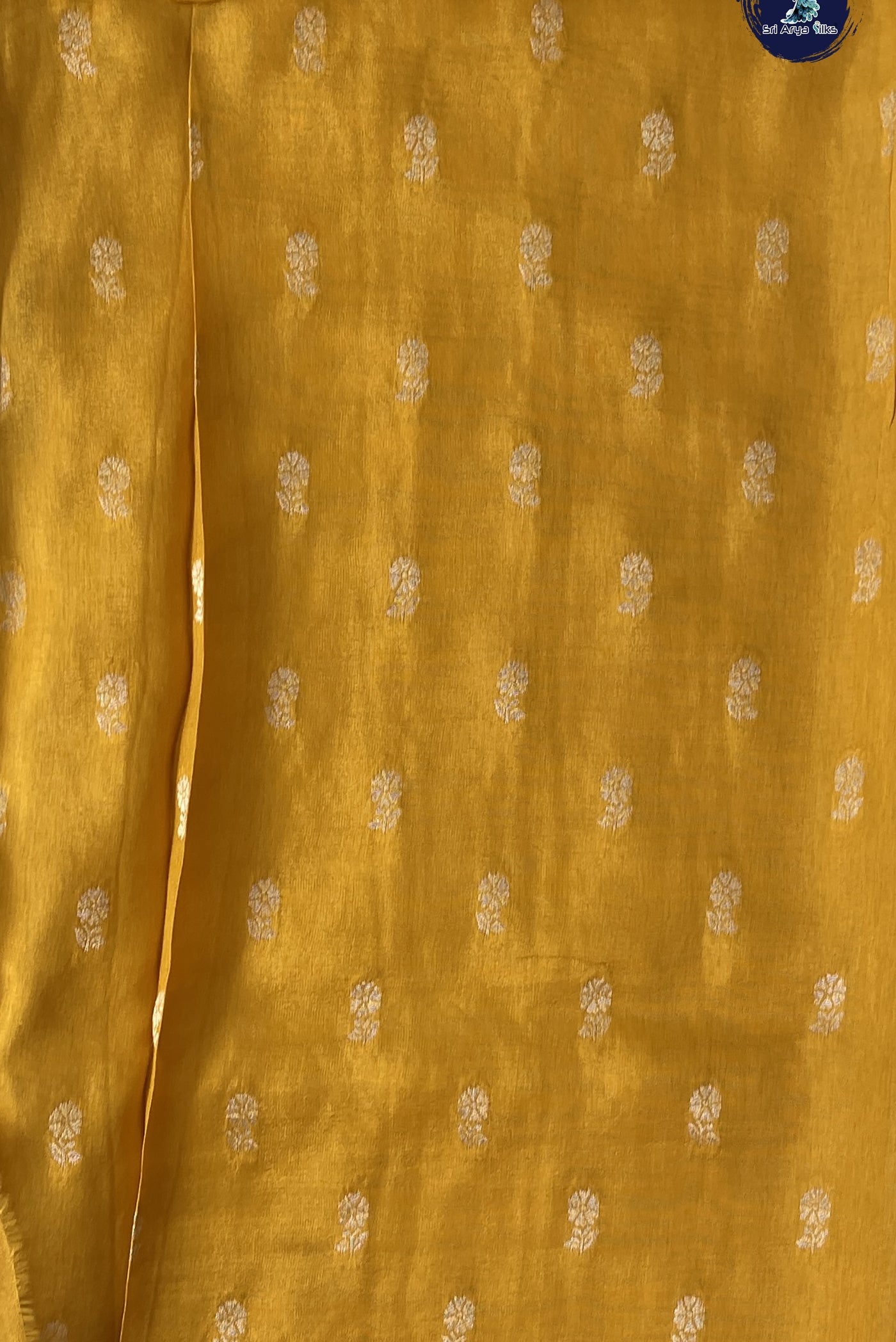 Purple Semi Banarasi Saree With Zari Buttas Pattern