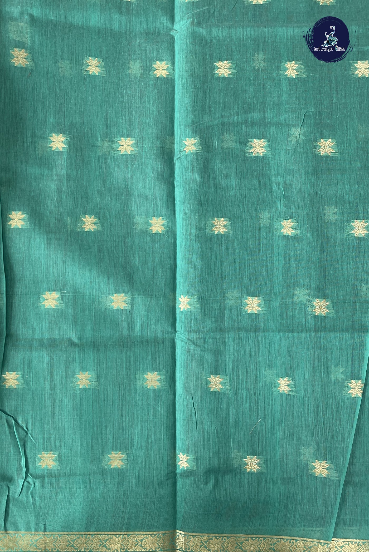Elephant Grey Maheshwari Silk Saree With Zari Buttas Pattern