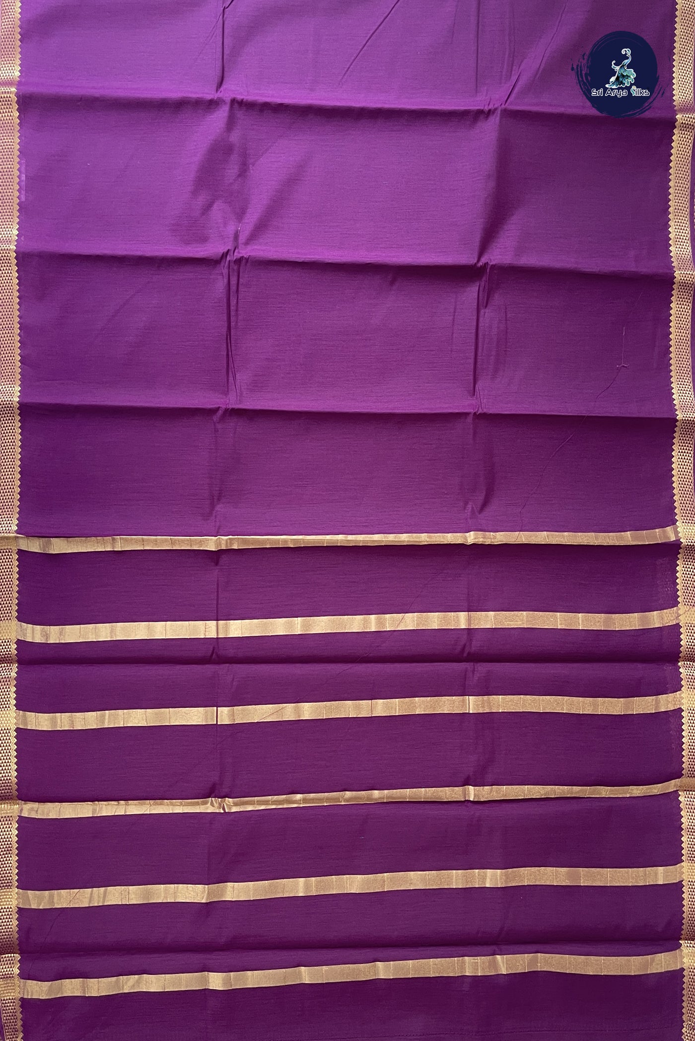 Wine Budget Semi Silk Cotton Saree With Plain Pattern