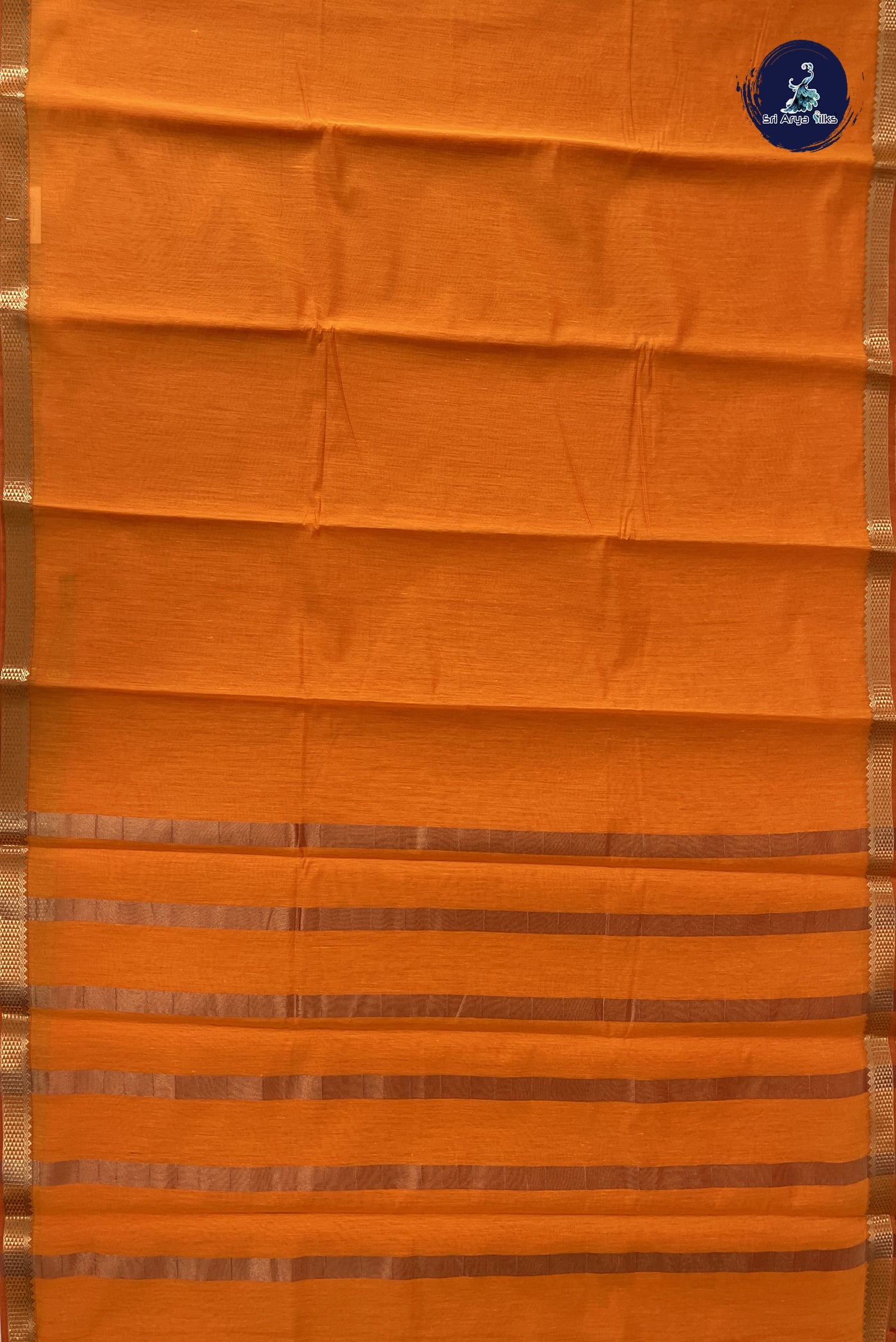 Yellow Budget Semi Silk Cotton Saree With Plain Pattern