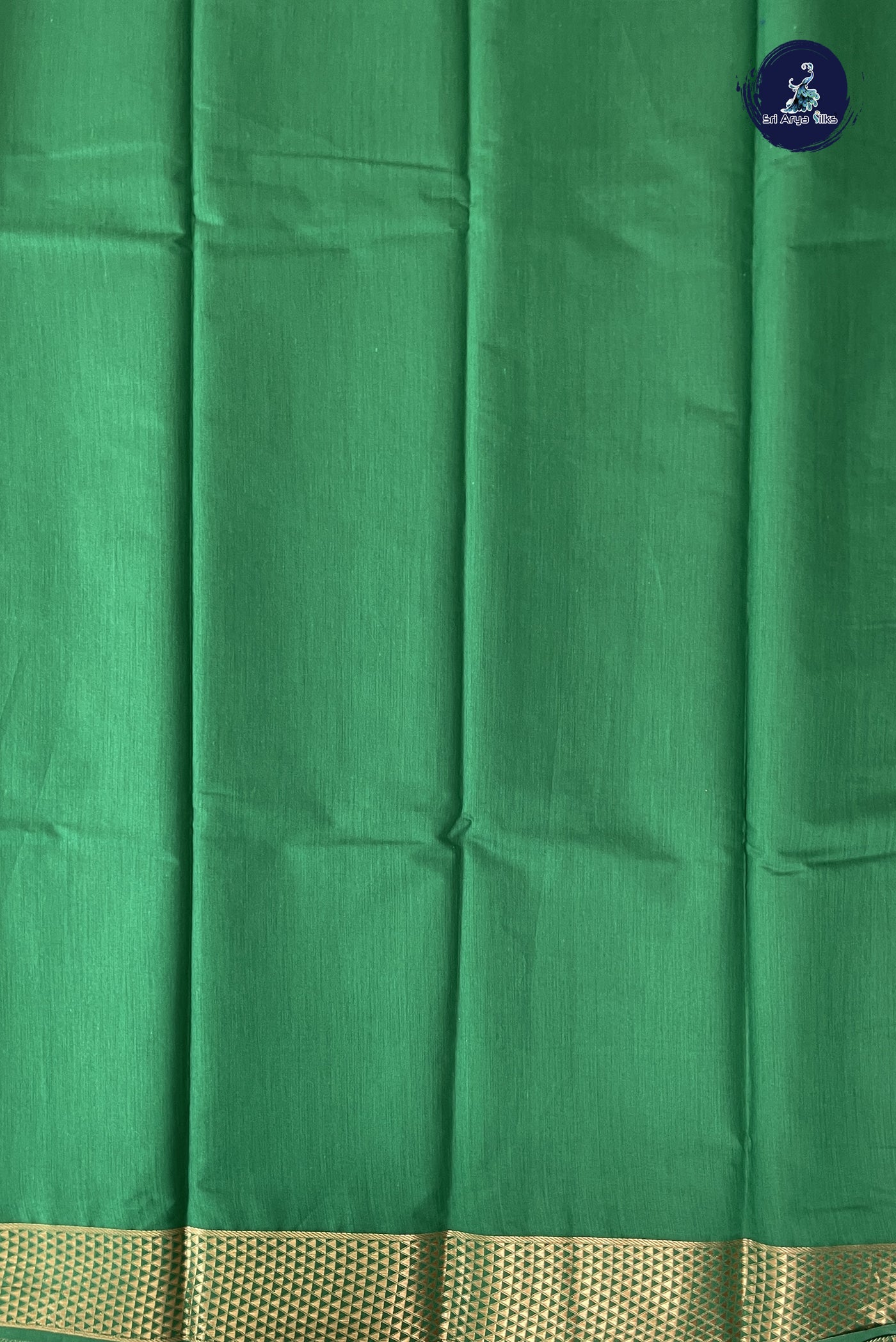 Green Budget Semi Silk Cotton Saree With Zari Buttas Pattern