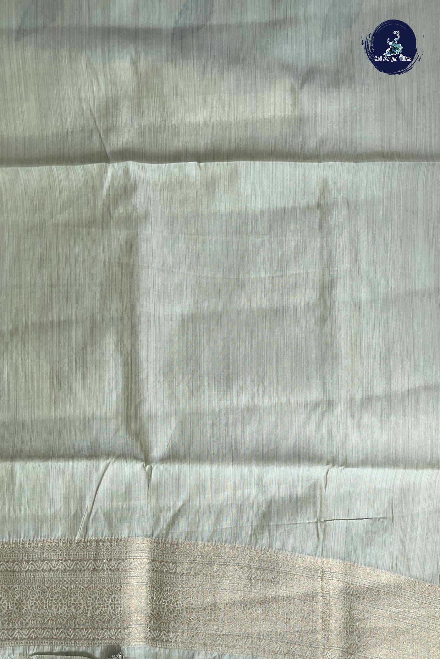 Pastel Green Semi Tussar Saree With Buttas Pattern