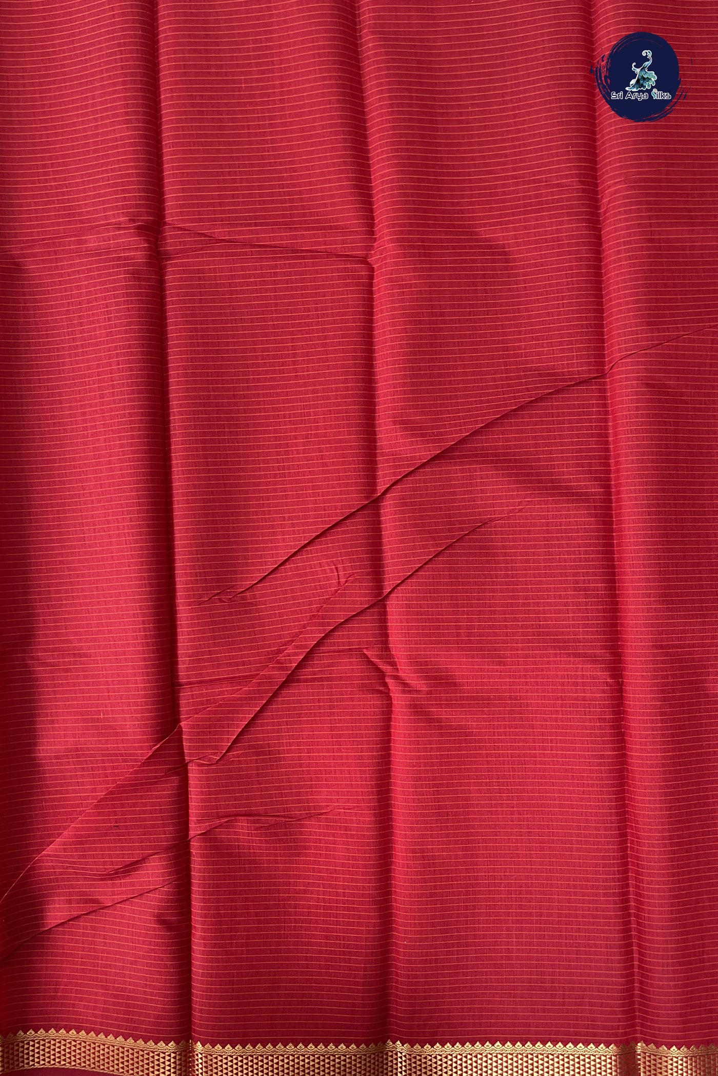 Red Budget Semi Silk Cotton Saree With Checked Pattern