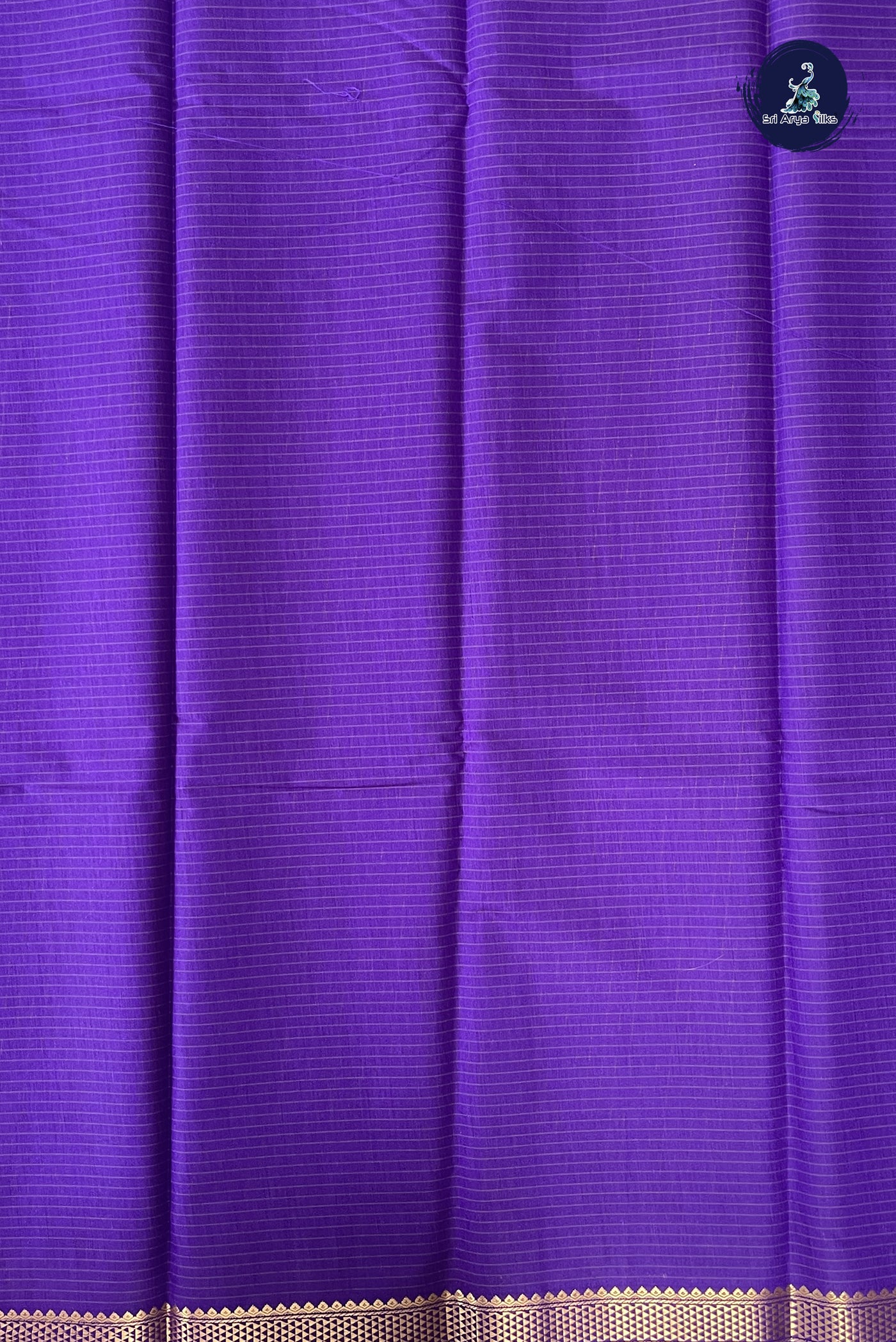 Violet Budget Semi Silk Cotton Saree With Checked Pattern