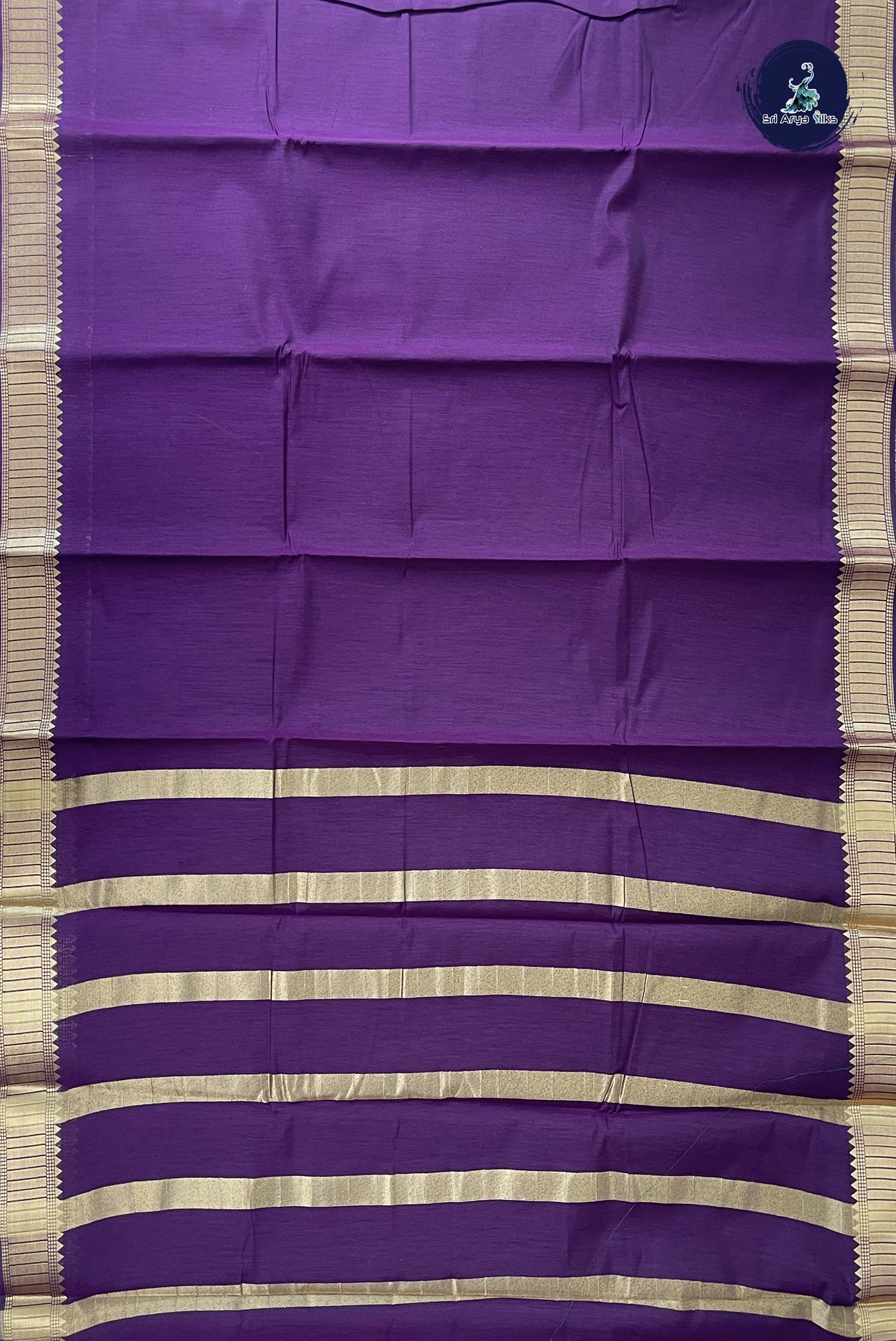 Burgundy Budget Semi Silk Cotton Saree With Plain Pattern