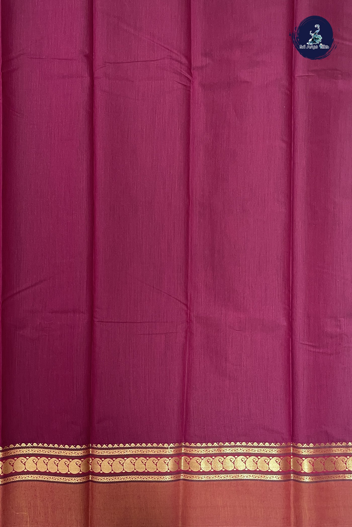 BeetRoot Shade Budget Semi Silk Cotton Saree With Zari Buttas Pattern