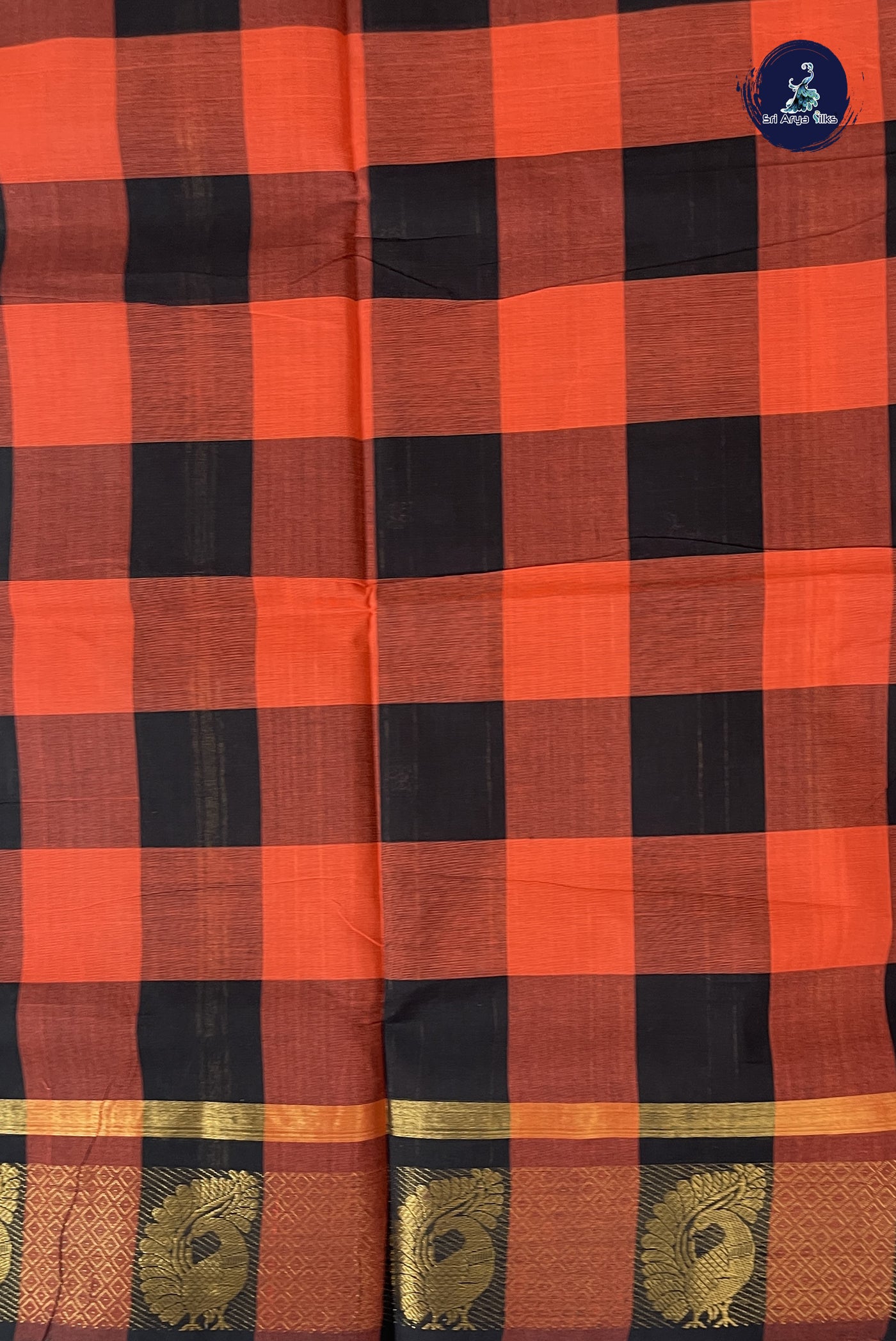 Multi Colour Chettinad Cotton Saree With Paalum Pazham Kattam Pattern