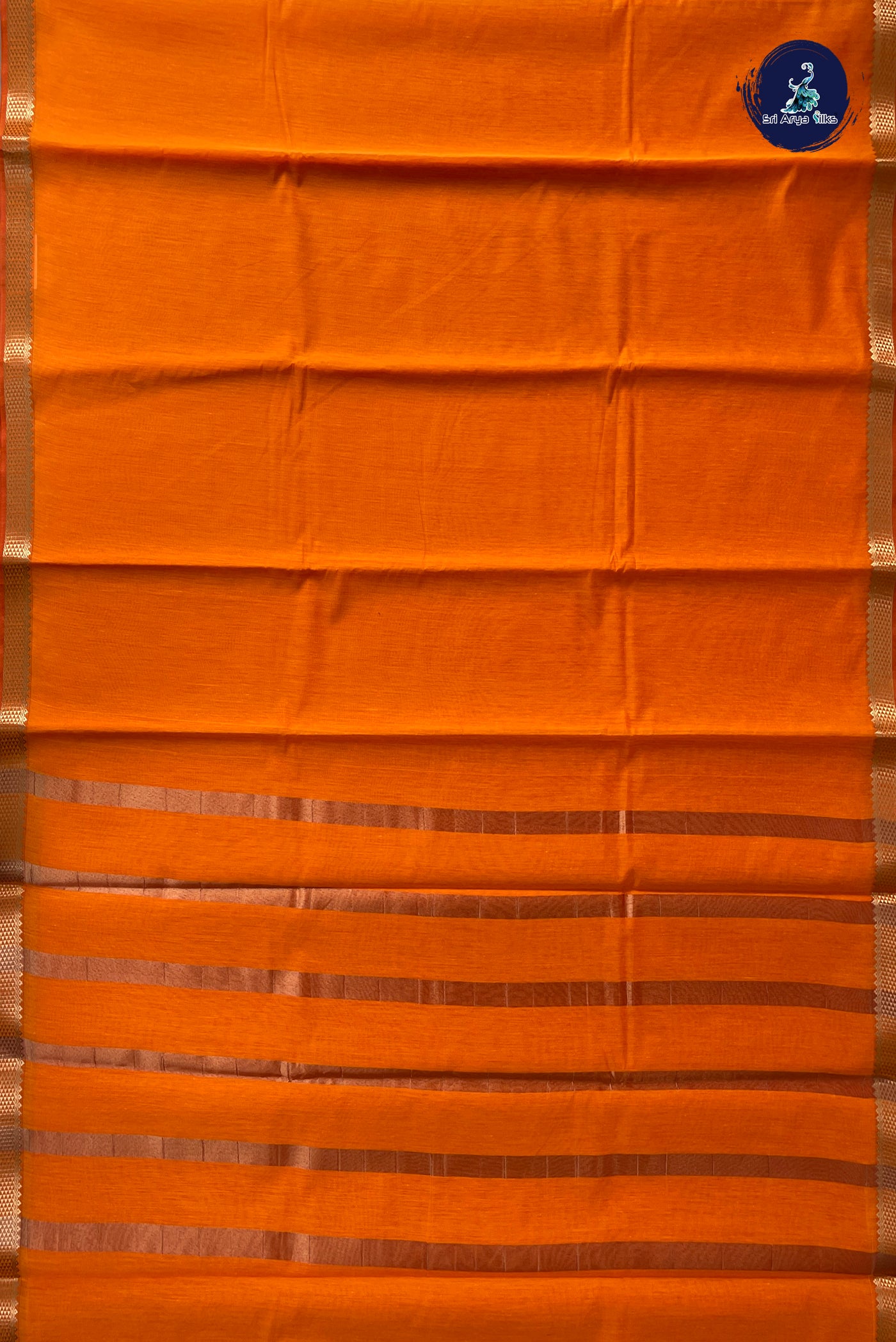 Yellow Budget Semi Silk Cotton Saree With Plain Pattern