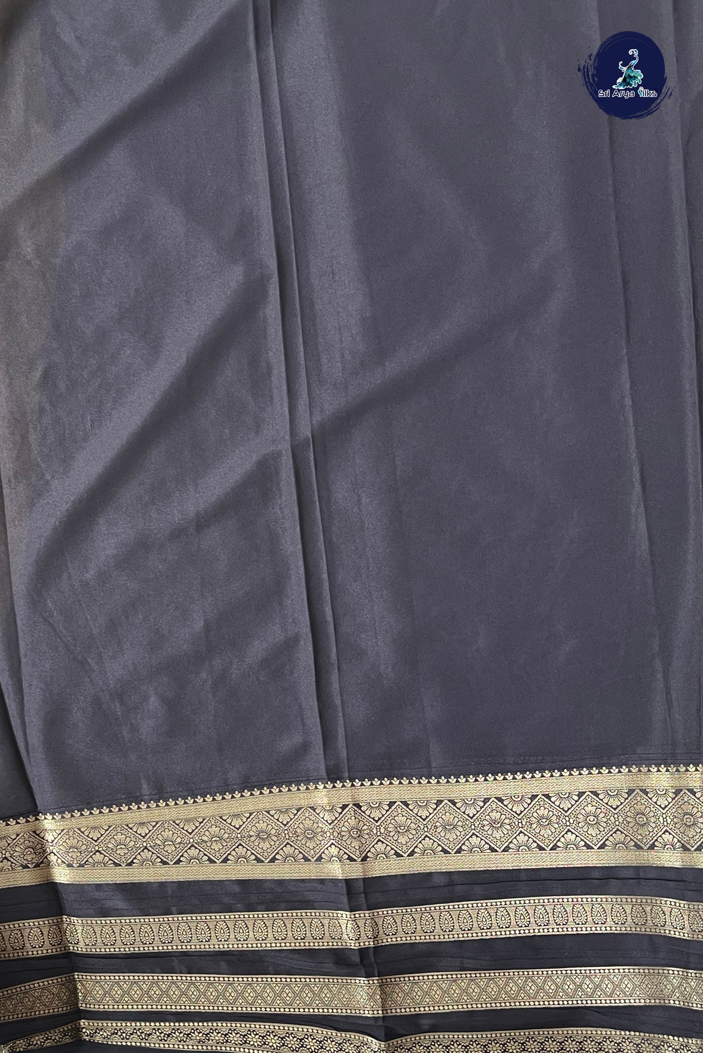 Mustard Yellow Semi Mysore Silk With Embroidery Pattern
