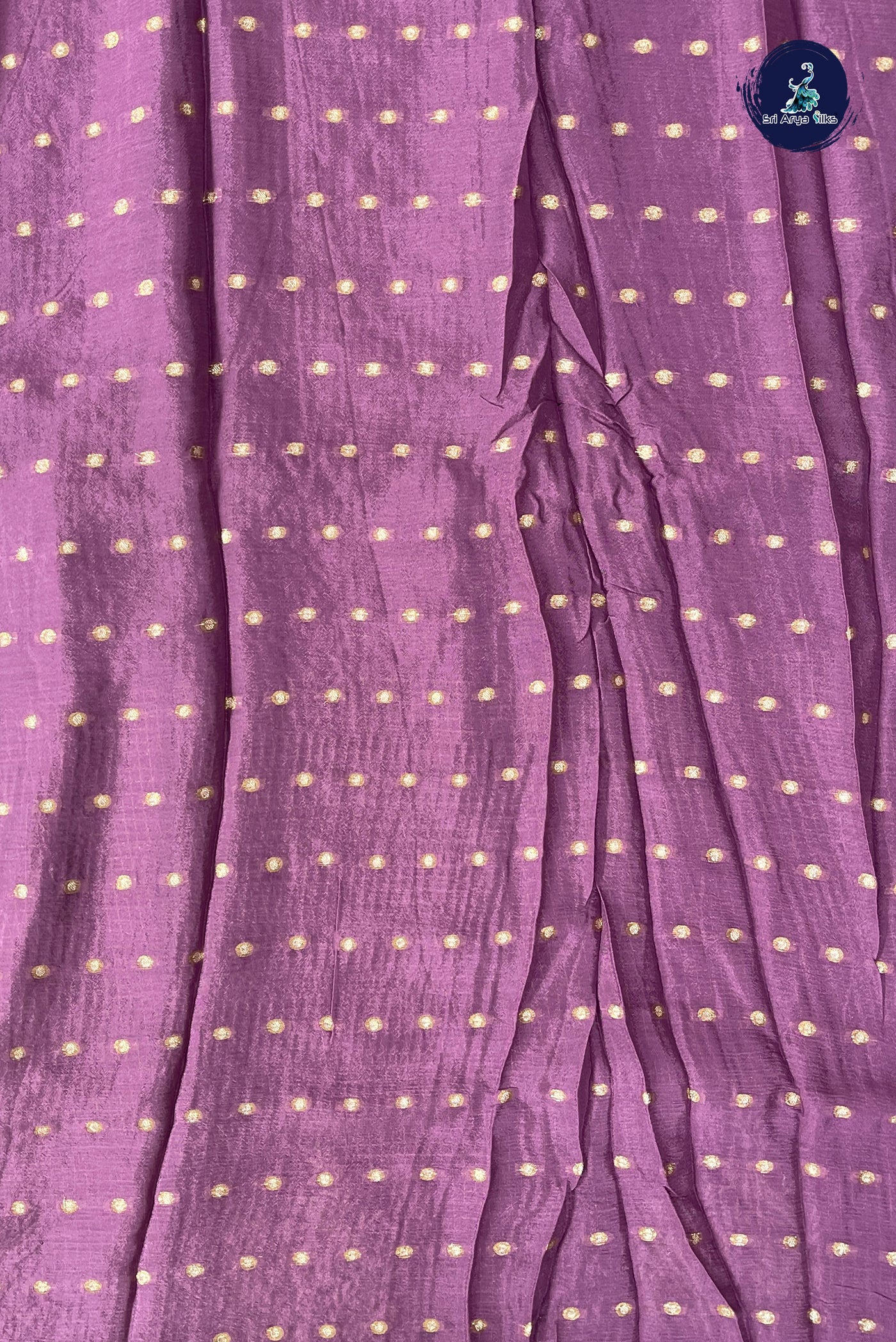 Lavender Georgette Banarasi Saree With Zari Checked Pattern