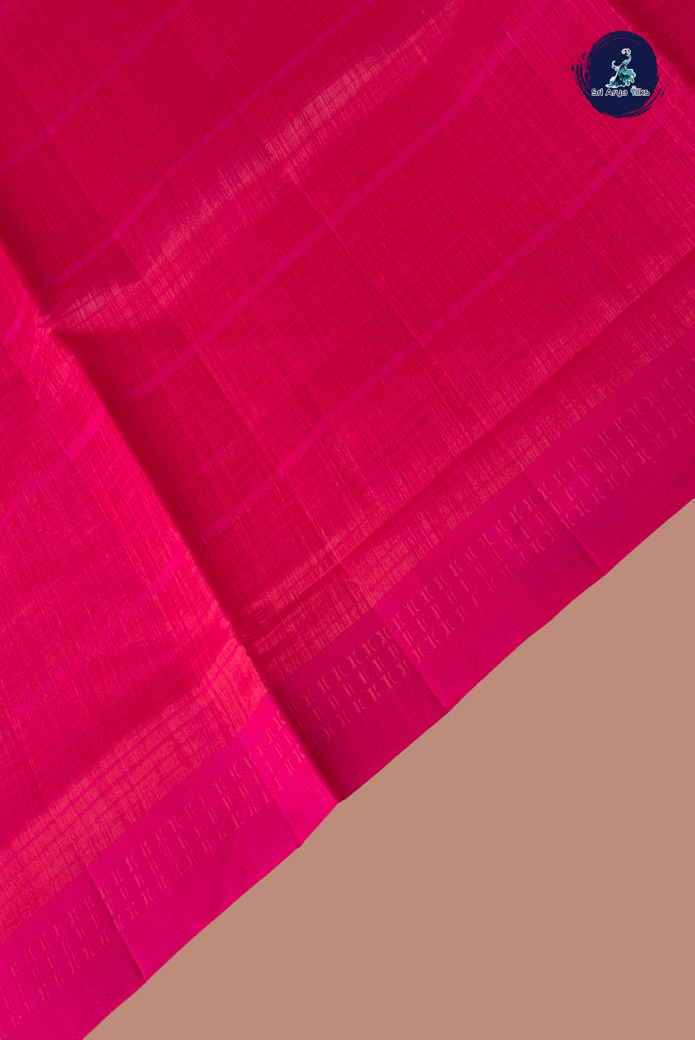 Pink Semi Tussar Saree With Thread Work Pattern